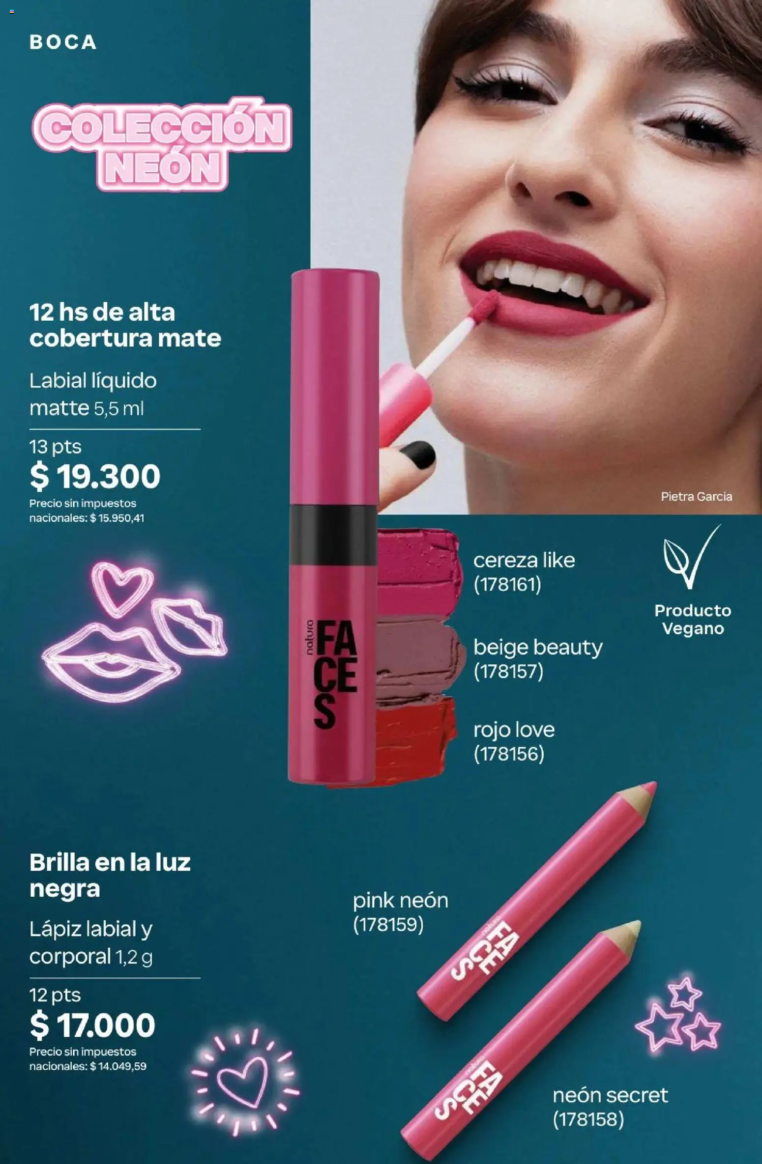 Natura Catálogo Ciclo 4/2026 │ válido desde el 01.04.2026 | Página: 162 | Productos: Mate, Lápiz labial