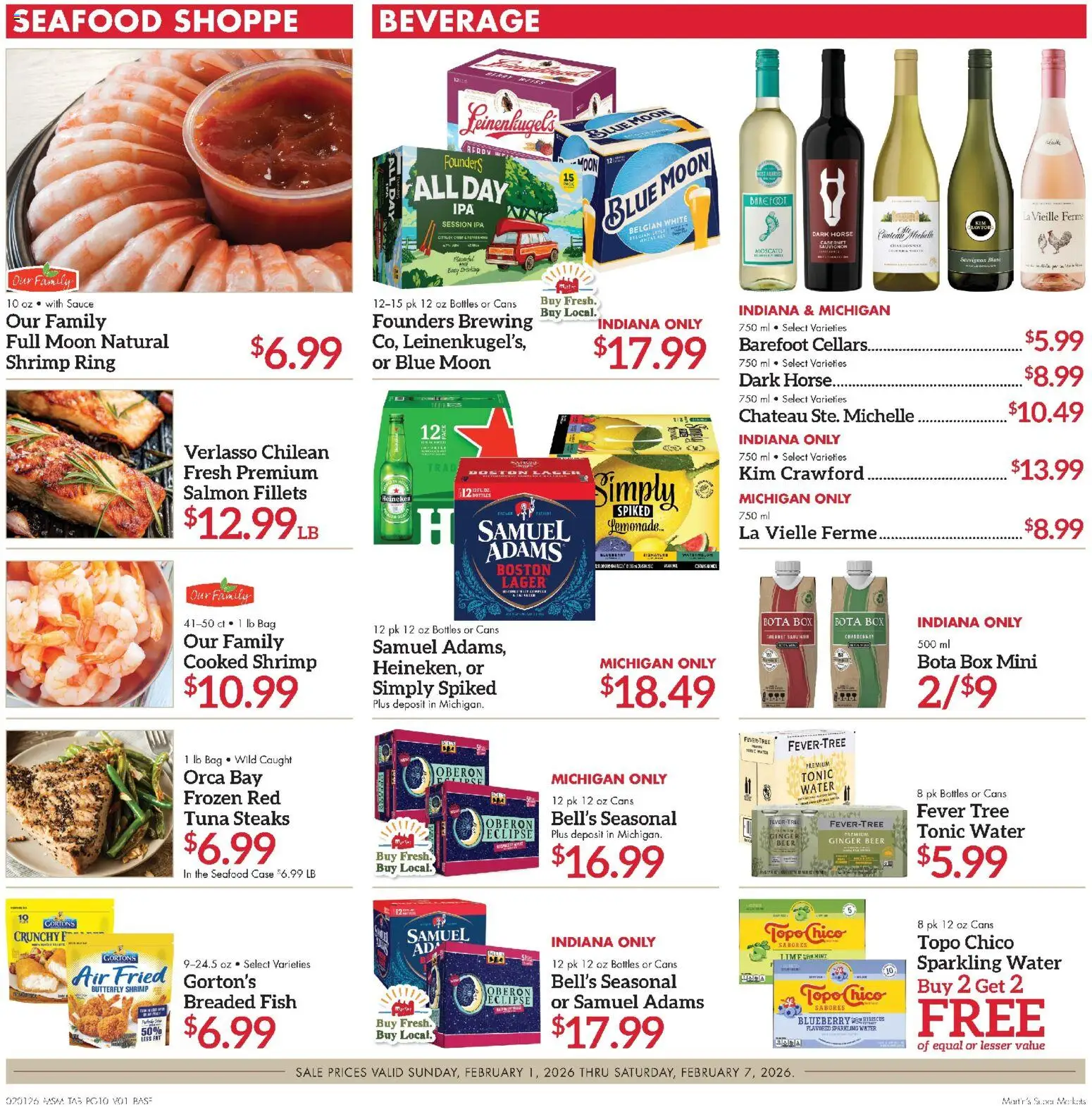 Martin’s Weekly Ad - valid from 01.02.2026 | Page: 10 | Products: Box, Water, Sauce, Case