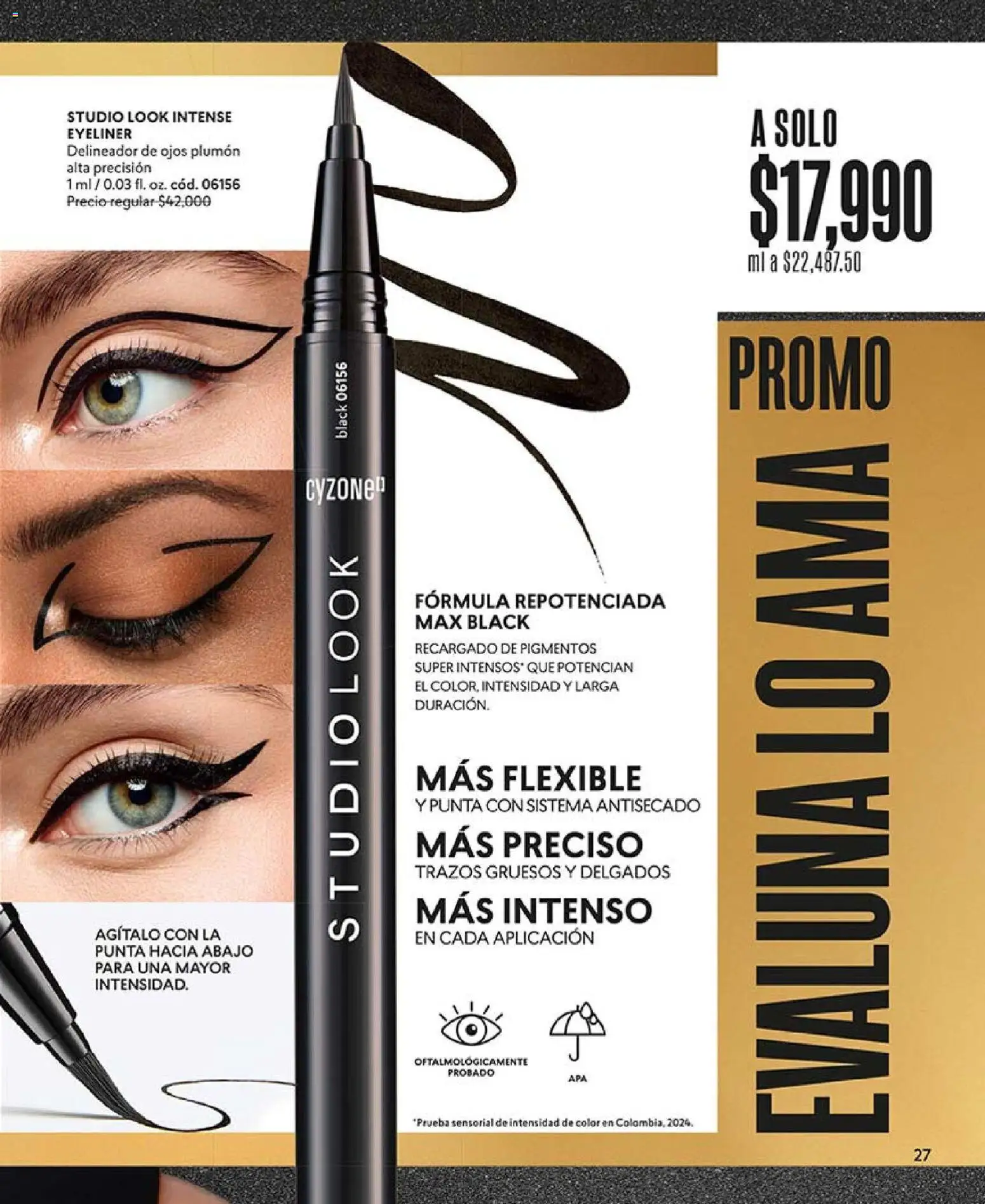 CyZone revista - valida desde el 03.11.2025 | Página: 27 | Productos: Delineador de ojos, Delineador