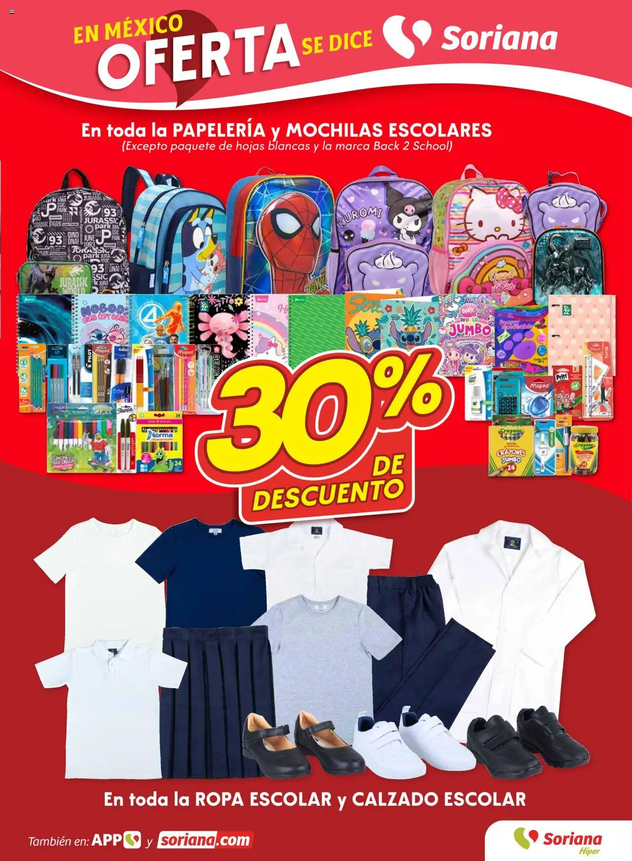 Nuevas ofertas de Soriana válidas en toda la República Mexicana desde el 07.08.2025. ¡Encuentra las mejores ofertas en Soriana - Fin de Semana Híper: Juárez! | Página: 9 | Productos: Ropa