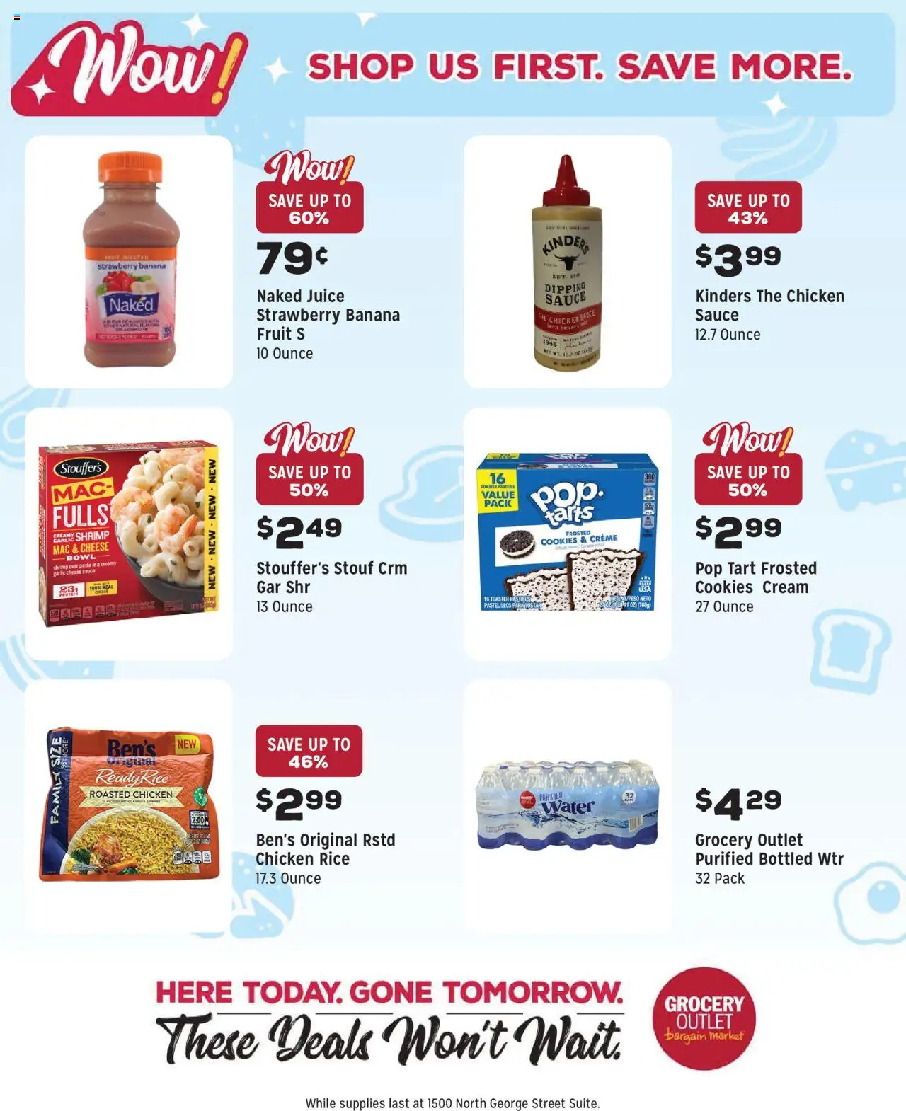 Grocery Outlet Weekly - PA - valid from 06.08.2025 | Page: 3 | Products: Cheese, Rice, Pasta, Sauce