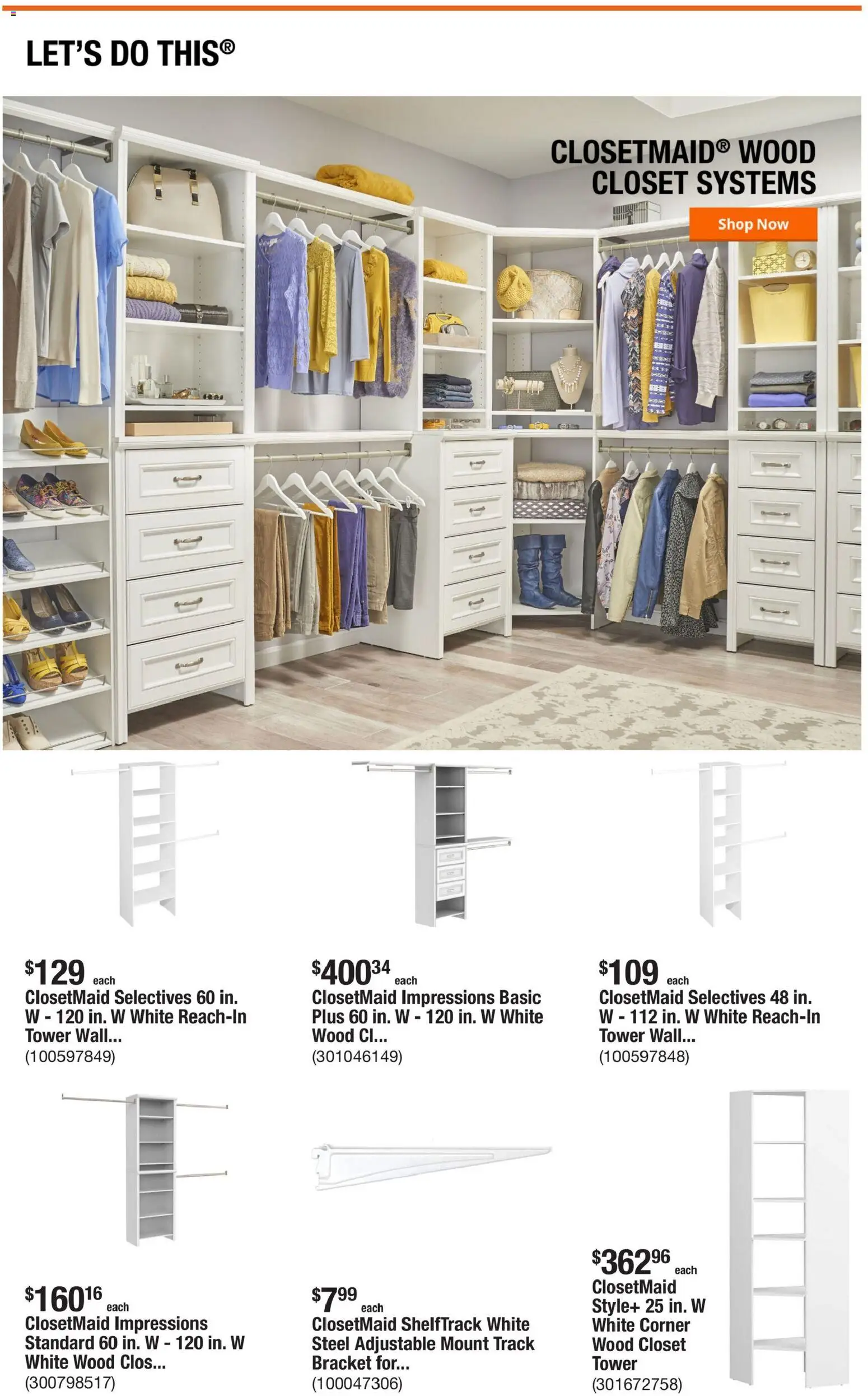Home Depot Weekly Ad - CA - valid from 01.01.2026 | Page: 4 | Products: Closet