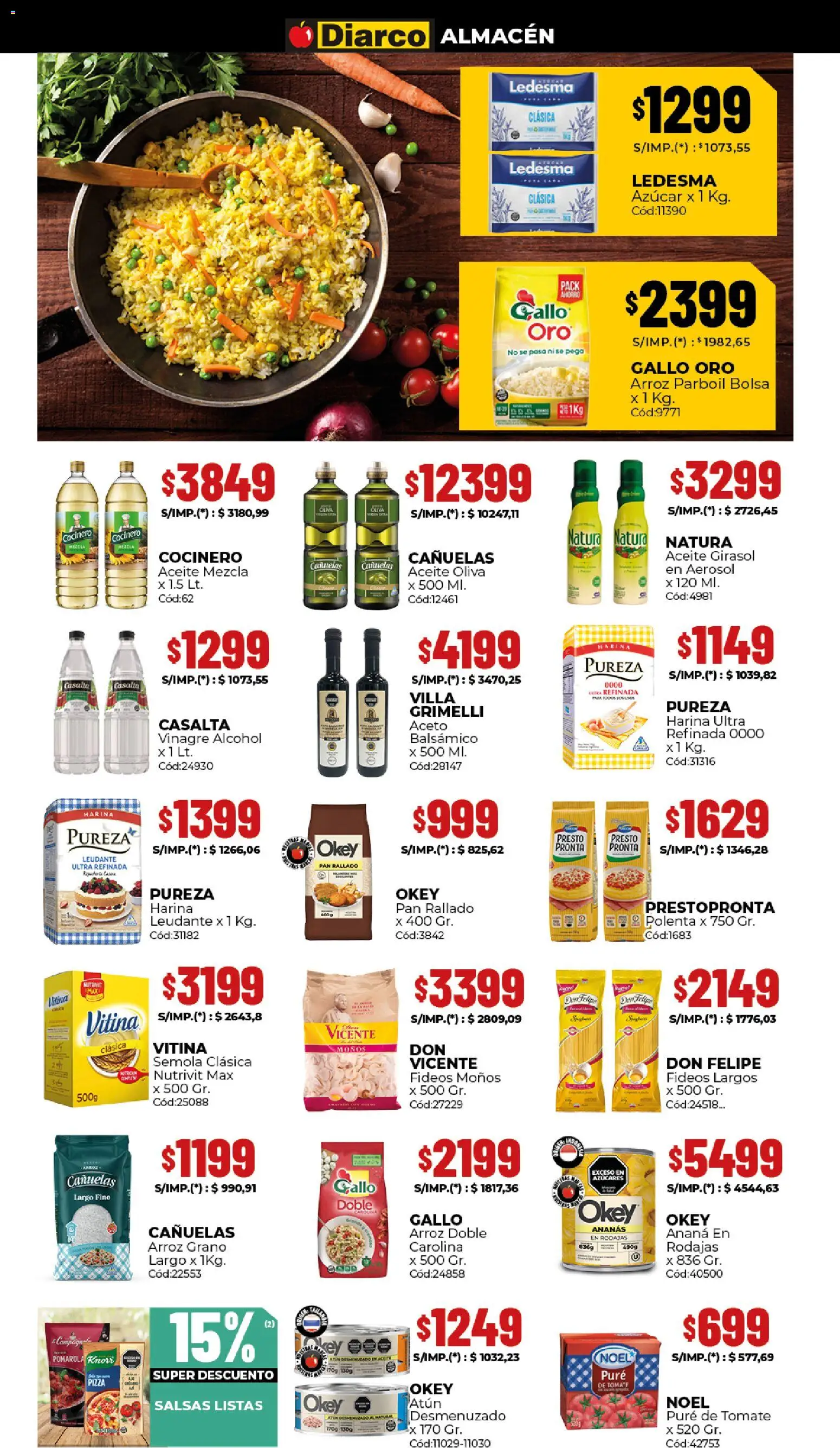 Diarco ofertas │ válido desde el 27.04.2026 | Página: 2 | Productos: Vinagre, Aceto, Atún, Tomate