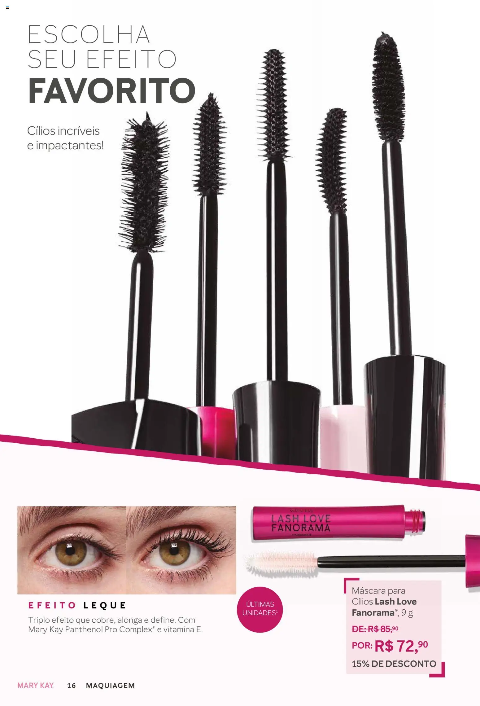 Mary Kay Folheto - válido de 01.03.2026 | Página: 16 | Produtos: Maquiagem