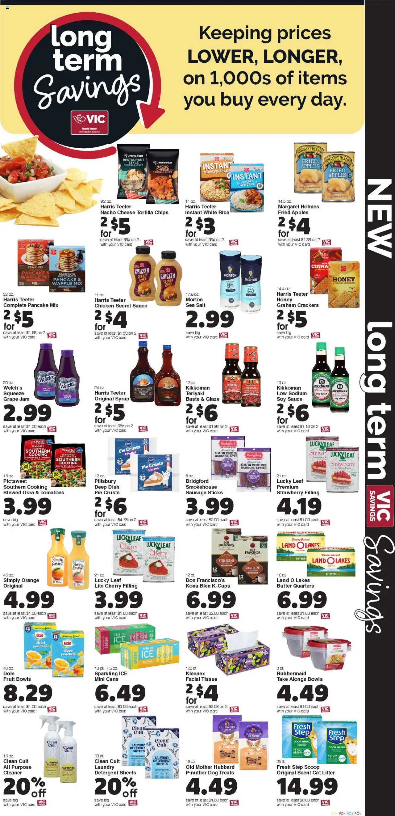 Harris Teeter Weekly Ad - valid from 02.07.2025 | Page: 8 | Products: Peaches, Butter, Cheese, Salt