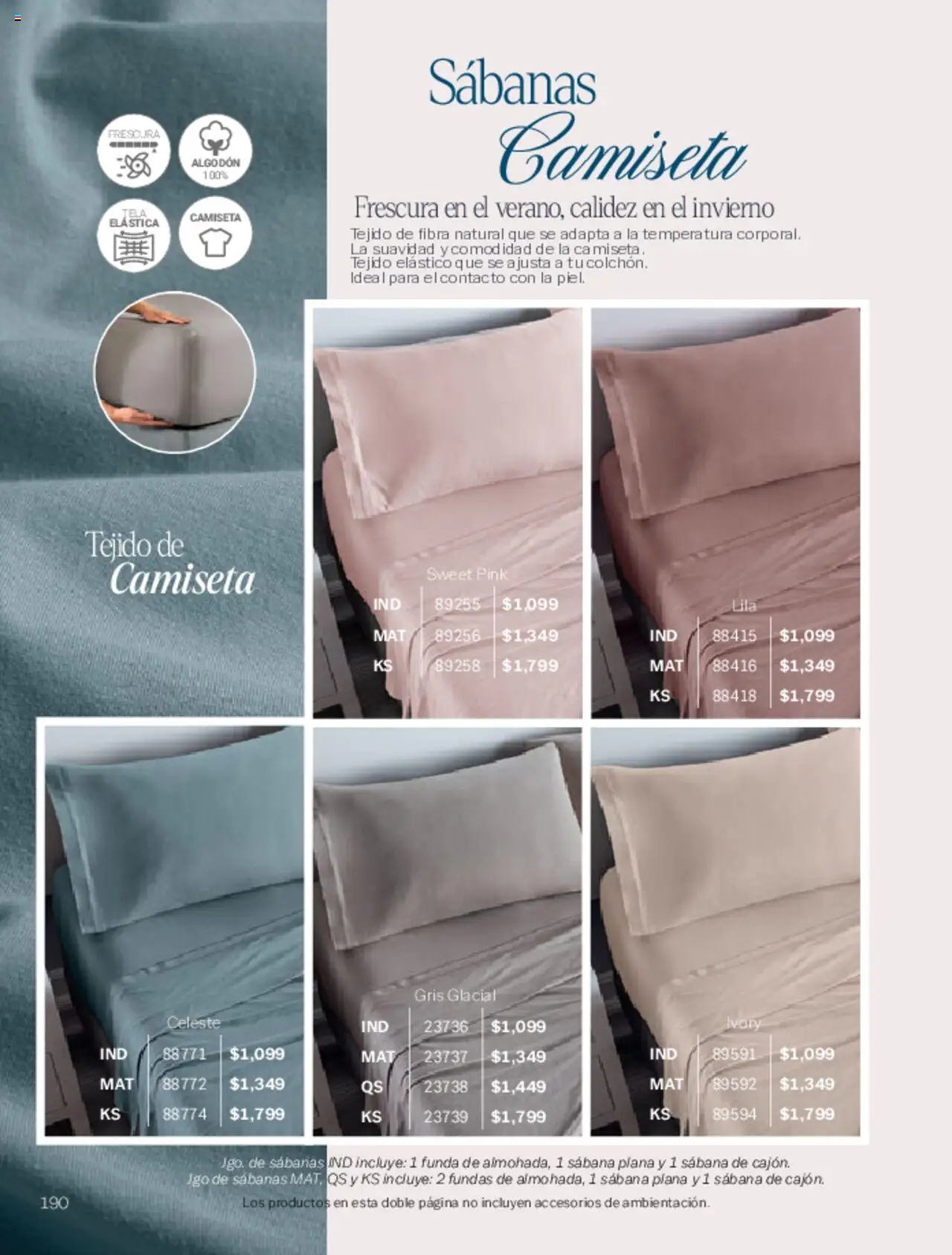 Nuevas ofertas de Vianney válidas en toda la República Mexicana desde el 07.03.2025. ¡Encuentra las mejores ofertas en Vianney catálogo Primavera! | Página: 194 | Productos: Funda, Algodón, Sabanas, Camiseta