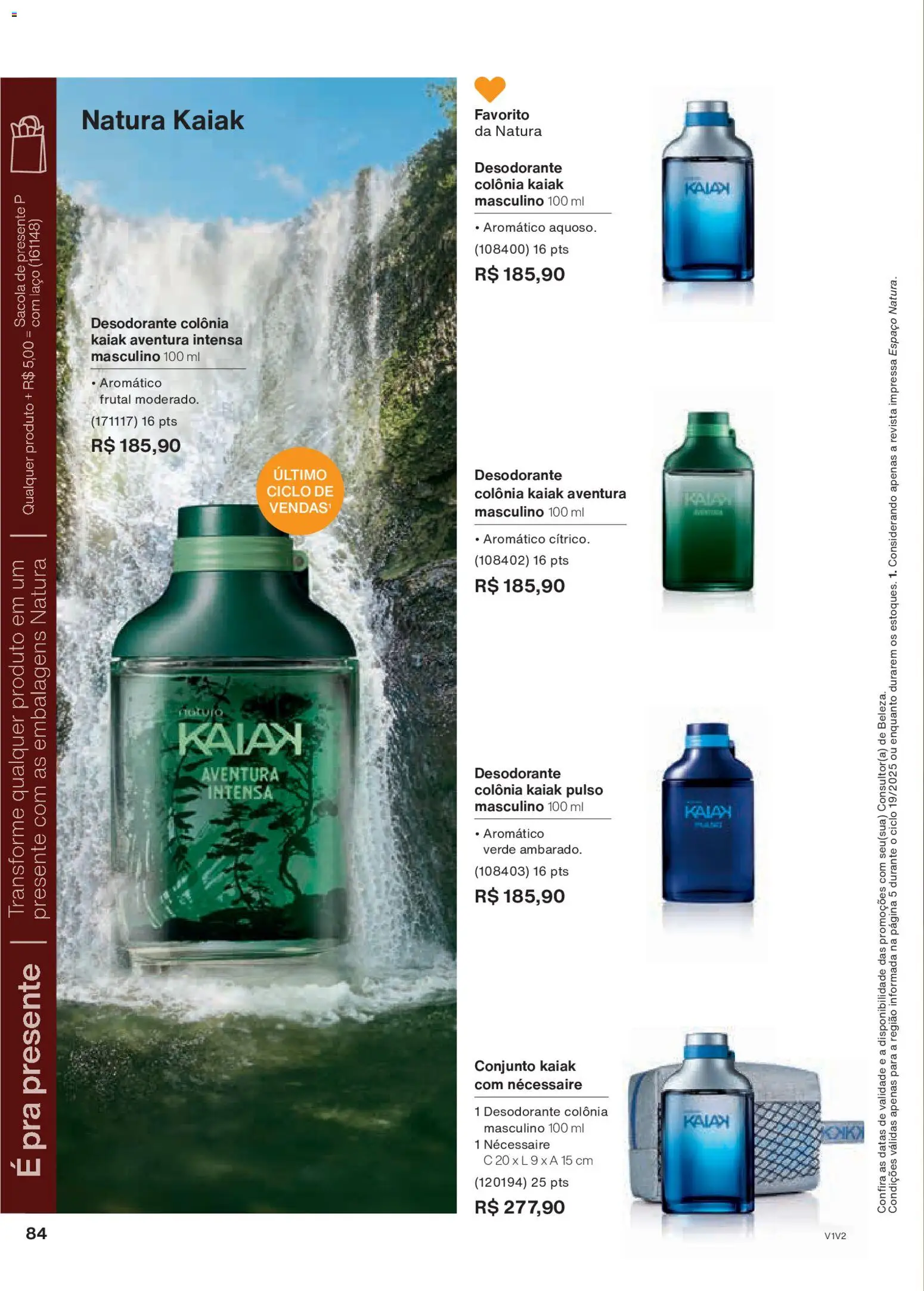 Natura Folheto - válido de 26.11.2025 | Página: 84 | Produtos: Desodorante, Necessaire, Revista