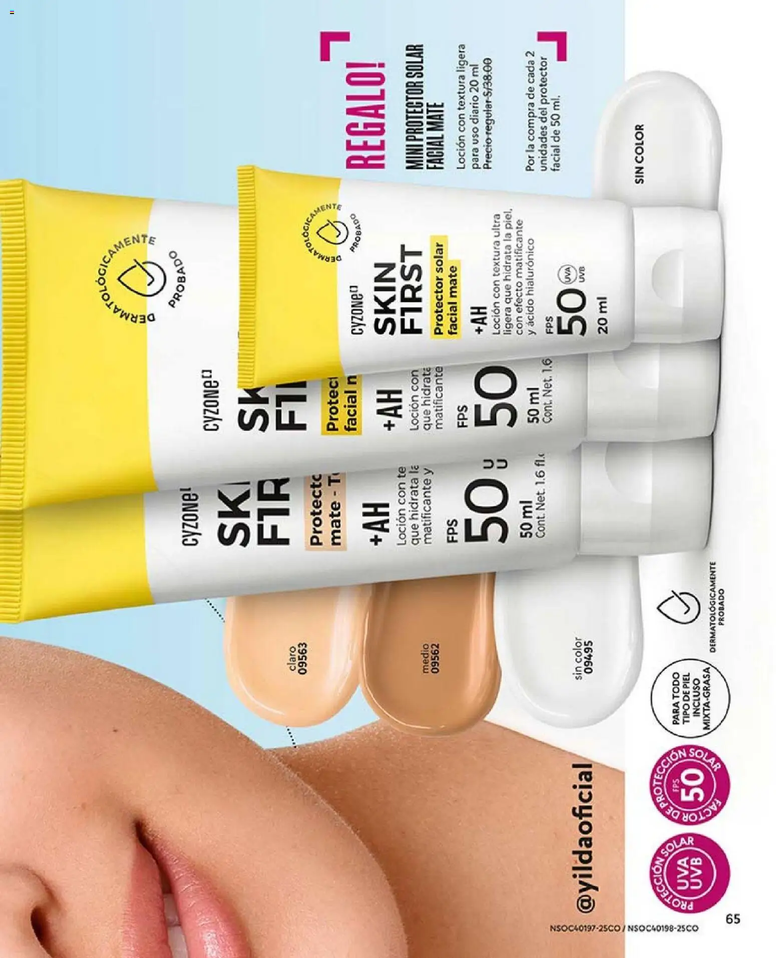 Catálogo CyZone válido desde 17.01.2026 | Página: 65 | Productos: Protector solar, Té