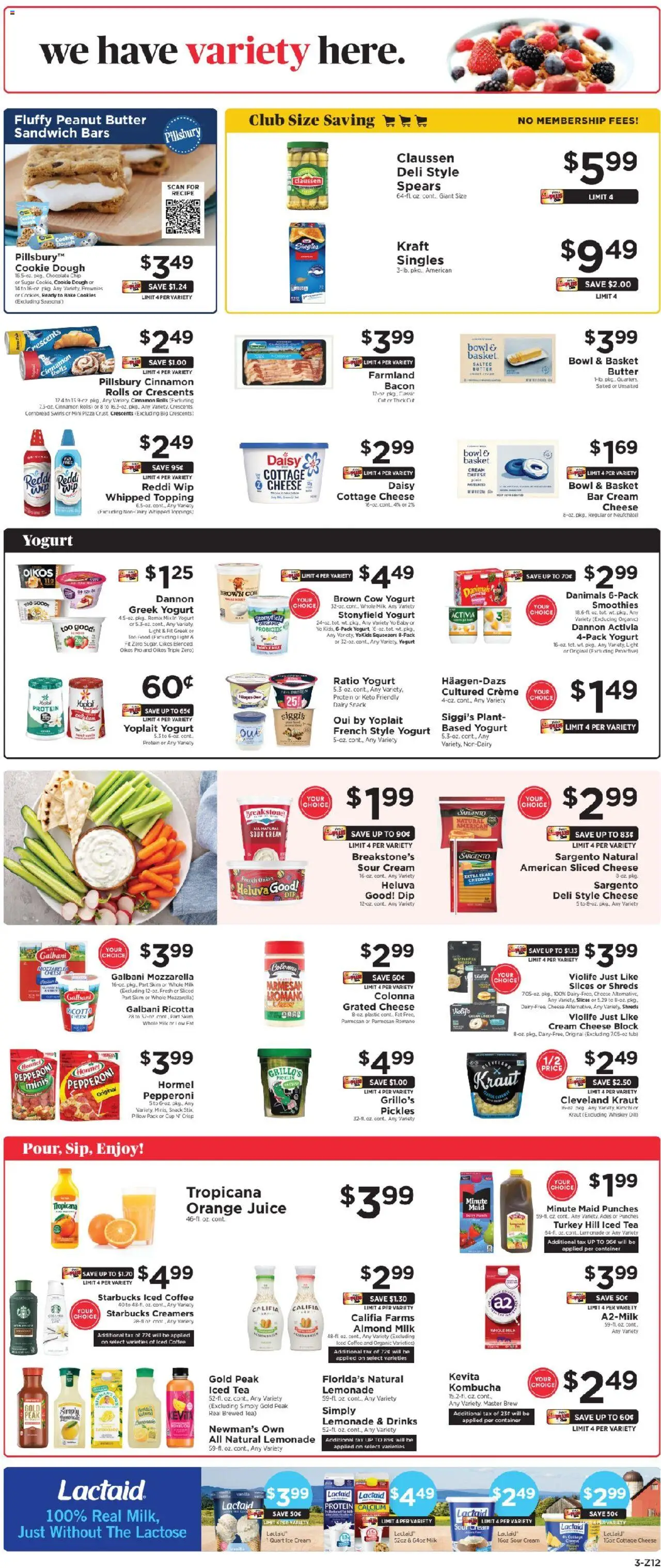 ShopRite Weekly Ad 2 - valid from 24.08.2025 | Page: 4 | Products: Ice cream, Sugar, Chocolate Chip, Onion