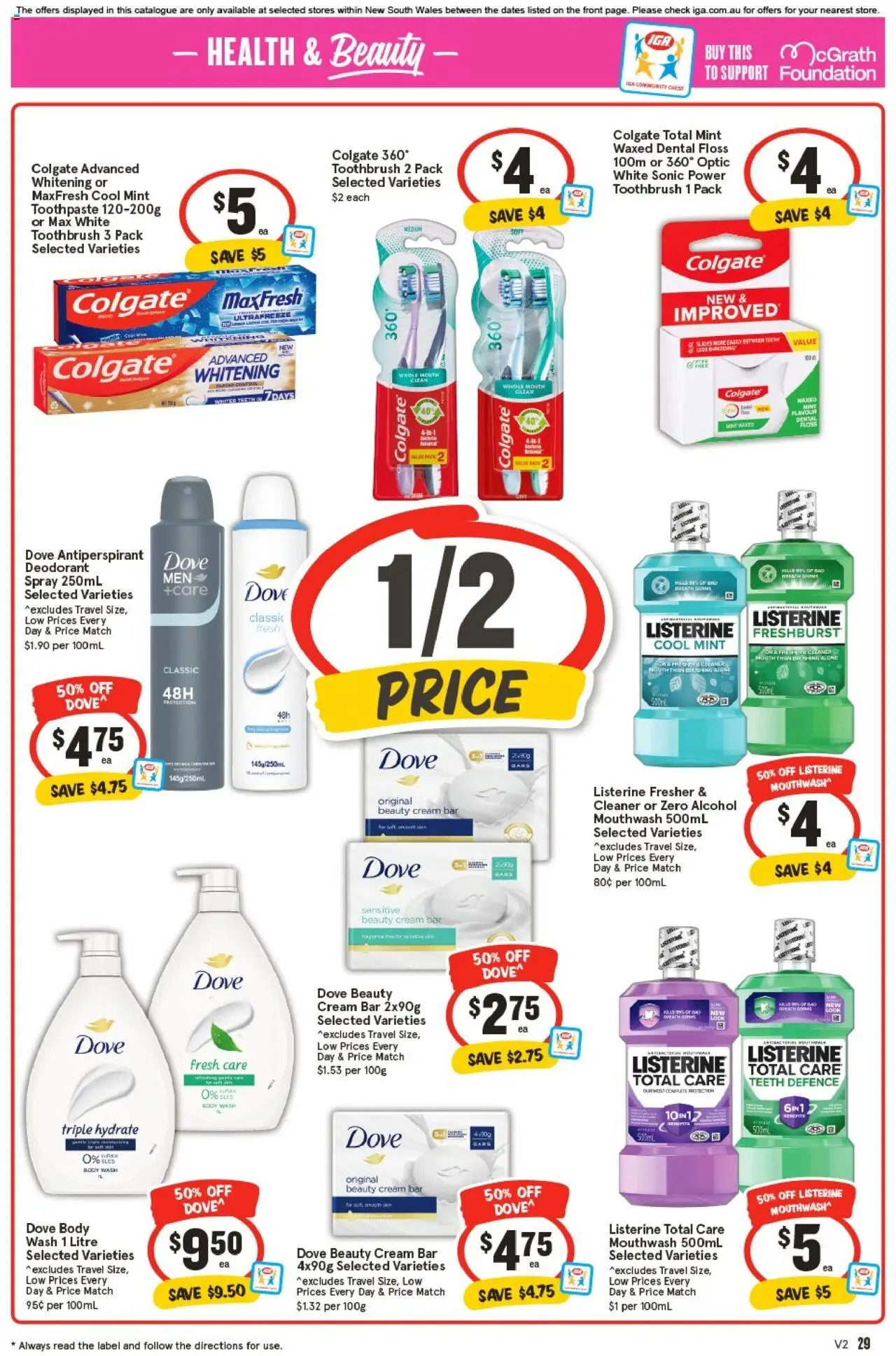 IGA catalogue - valid from 24.09.2025 | Page: 32 | Products: Cleaner, Antiperspirant, Toothpaste, Slides
