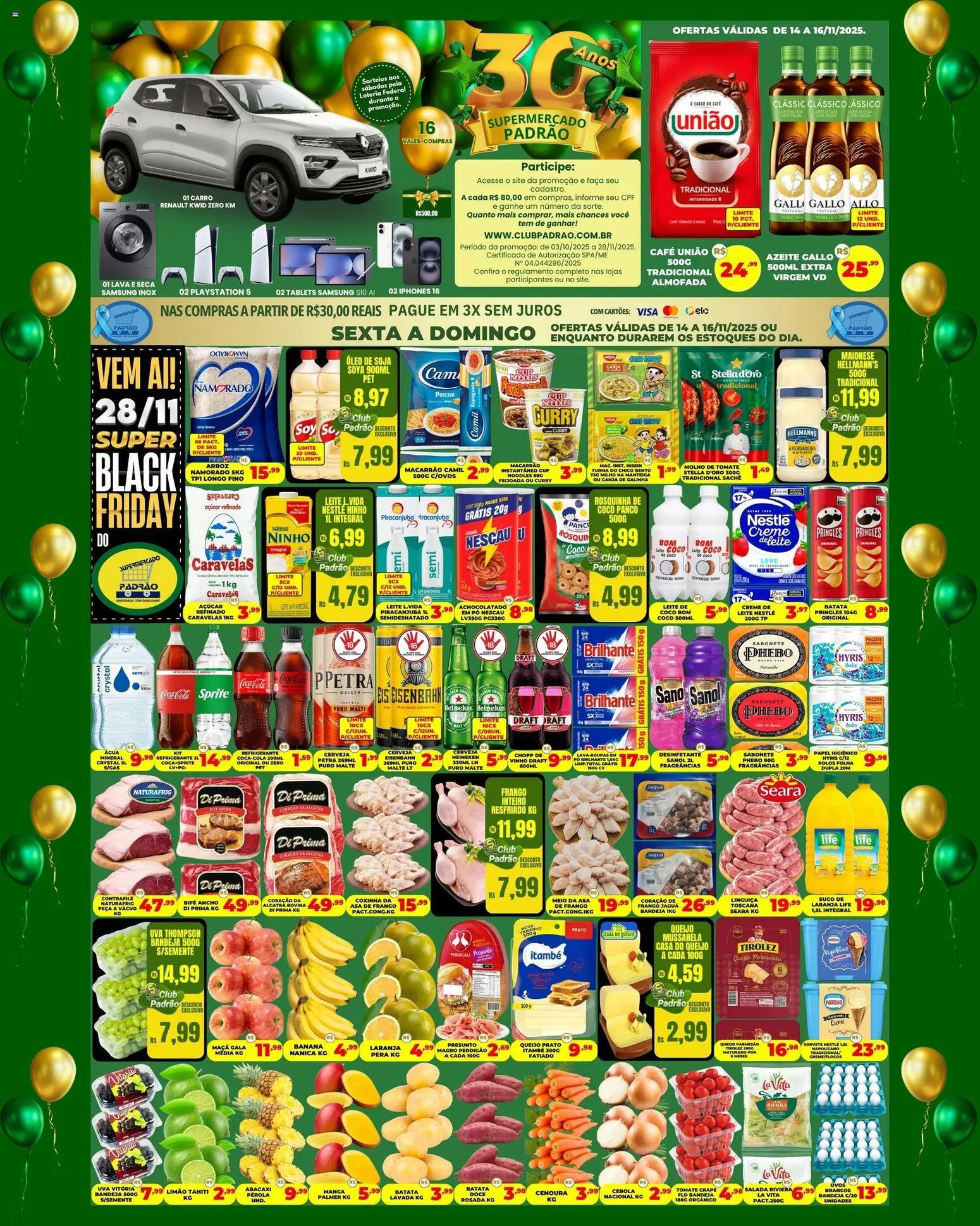 Supermercado Padrão Folheto - válido de 14.11.2025 | Página: 1 | Produtos: Cebola, Eisenbahn, Queijo, Heineken
