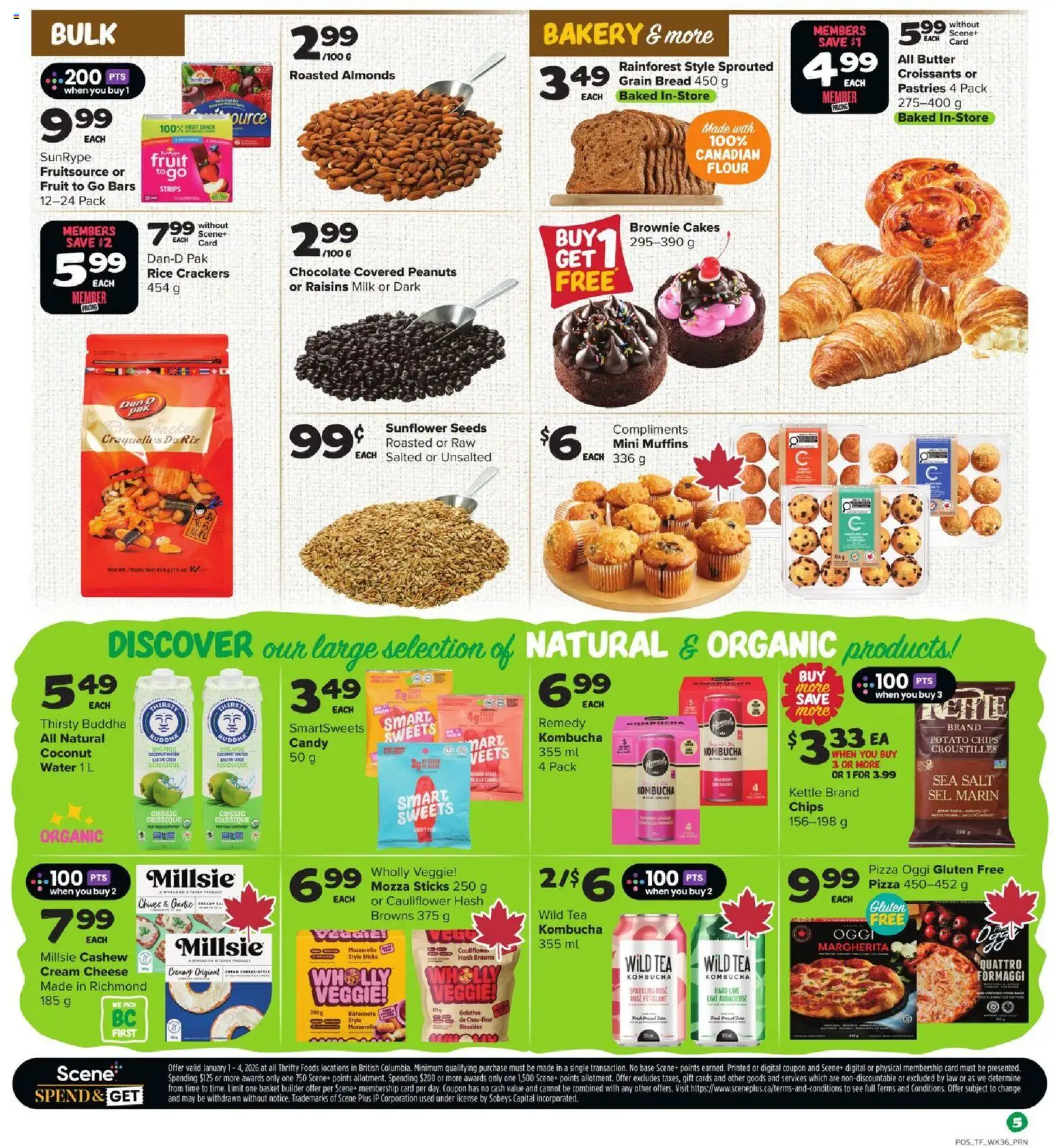 Thrifty Foods flyer valid from 01.01.2026 | Page: 6 | Products: Rice, Hat, Cheese, Chocolate