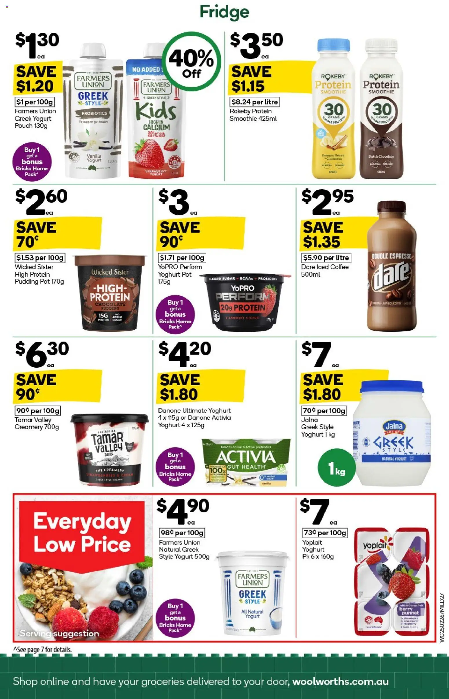 Woolworths catalogue - valid from 25.02.2026 | Page: 37 | Products: Chocolate, Strawberries, Sugar, Fridge