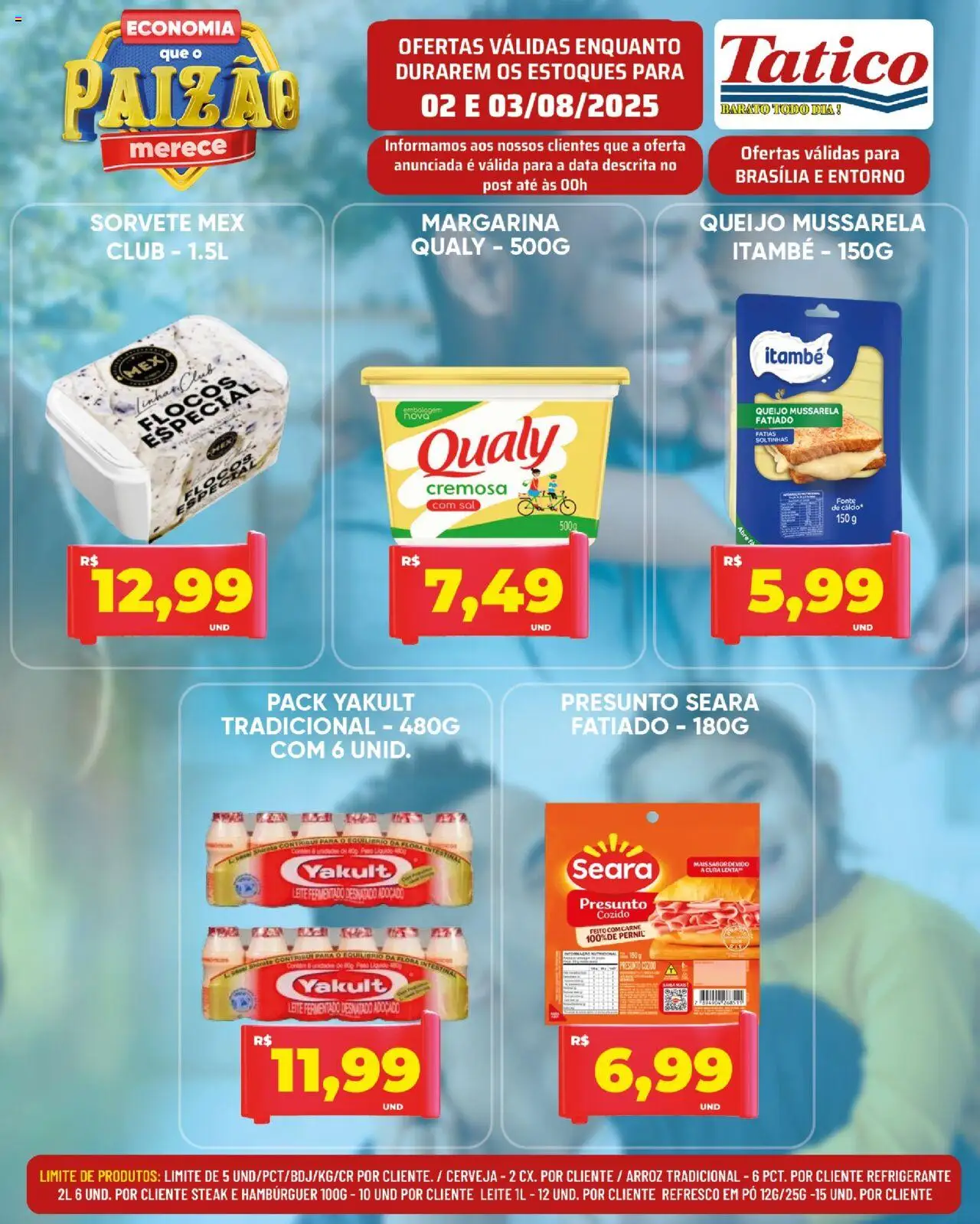 Tatico Folheto - válido de 04.08.2025 | Página: 23 | Produtos: Leite, Queijo, Presunto, Mussarela