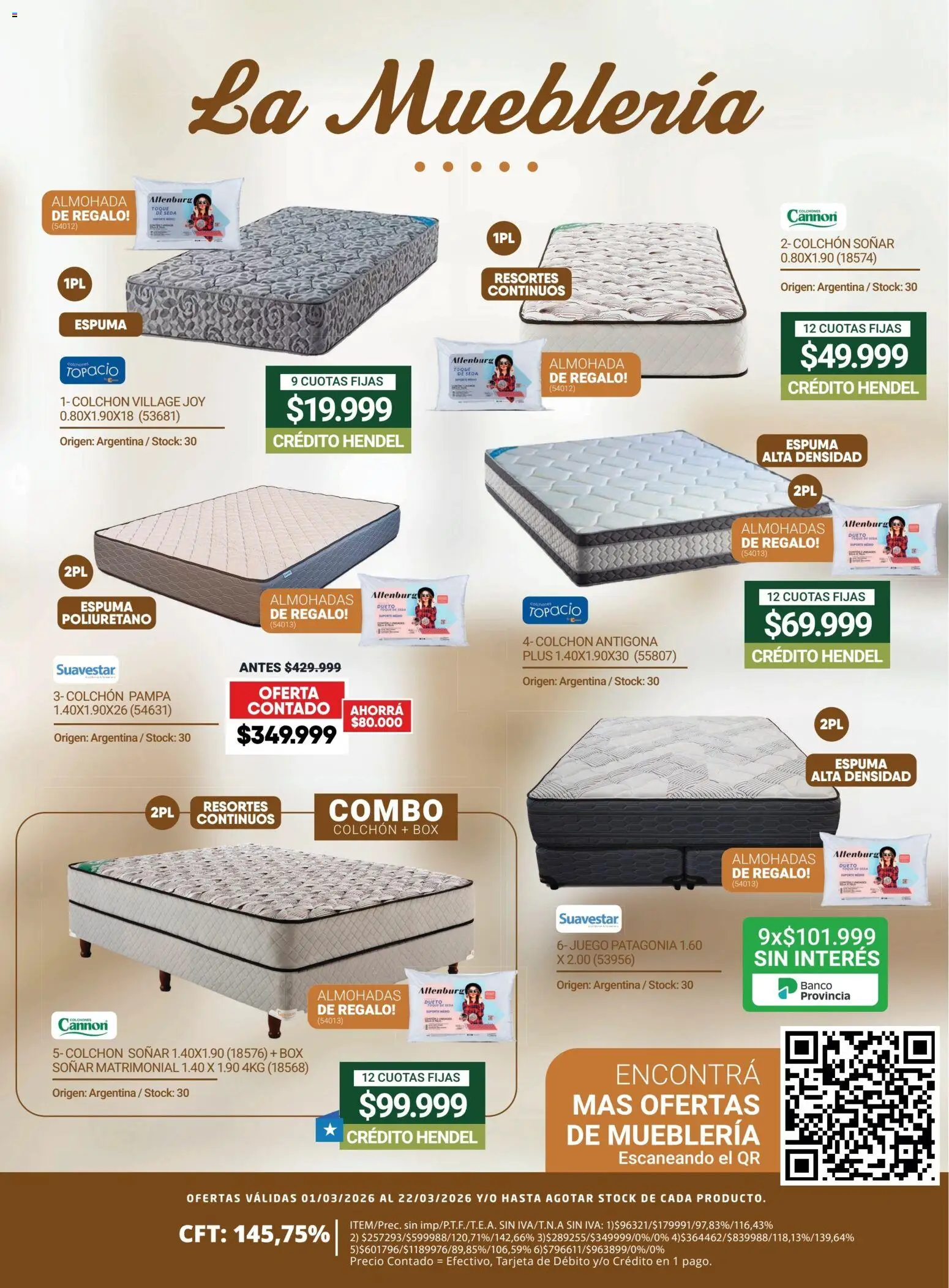 Hendel catálogo │ válido desde el 01.03.2026 | Página: 8 | Productos: Banco, Colchón, Almohada, Espuma