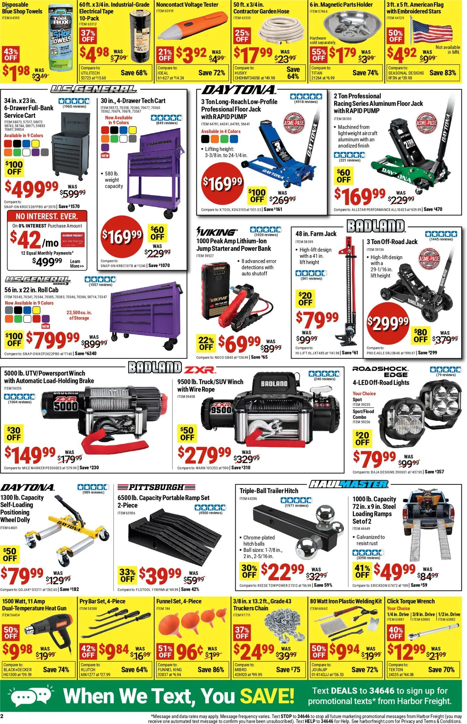 Harbor Freight Black Friday - valid from 06.04.2026 | Page: 2 | Products: Pry Bar, Ramp, Pump, Starter