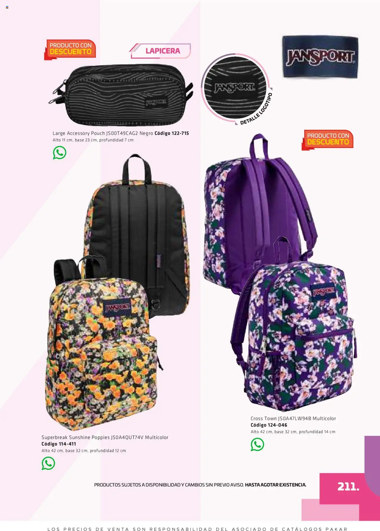 Nuevas ofertas de SC Pakar válidas en toda la República Mexicana desde el 29.08.2025. ¡Encuentra las mejores ofertas en SC Pakar - Catálogo Otoño Women! | Página: 211