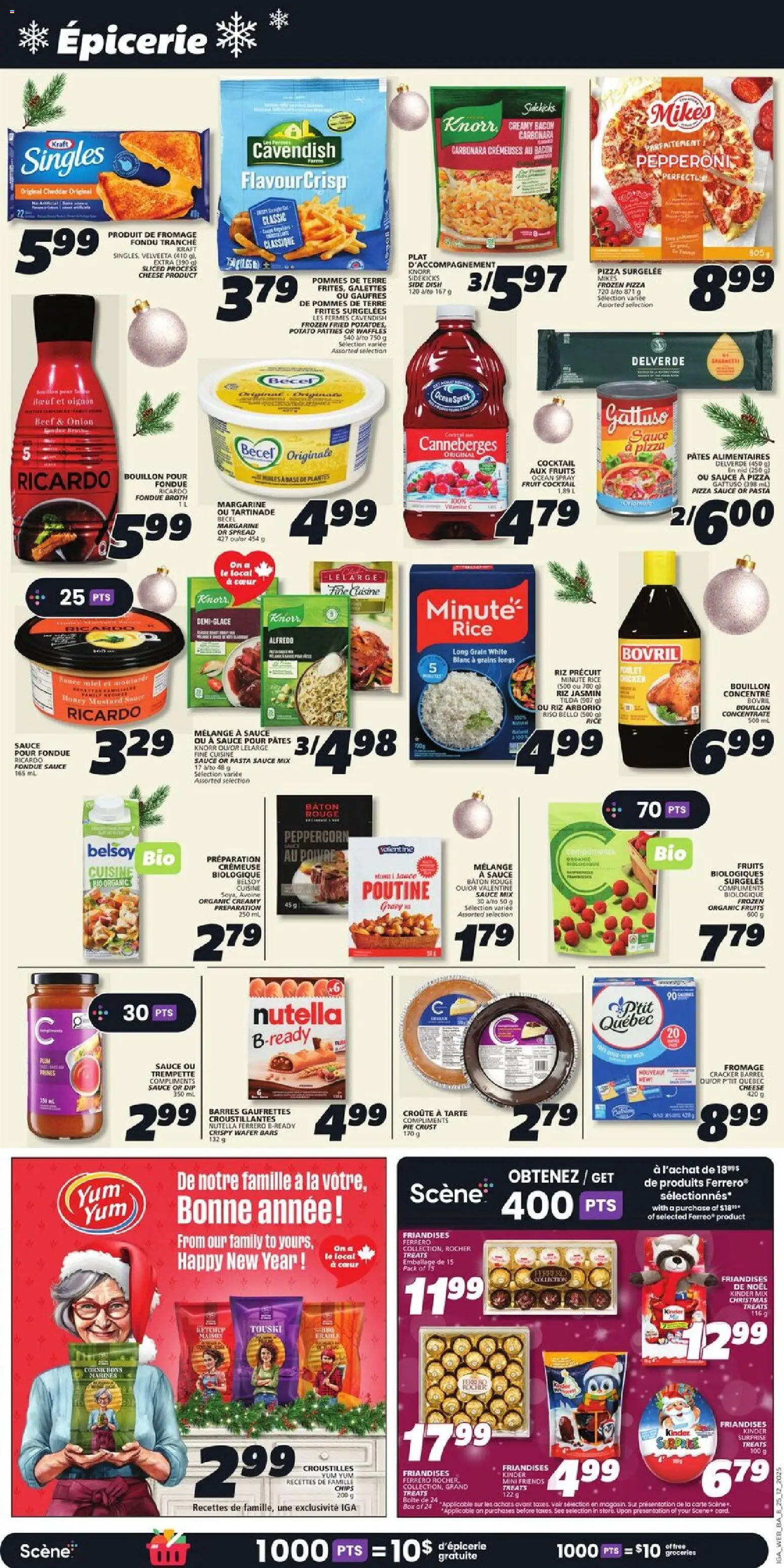IGA flyer valid from 25.12.2025 | Page: 10 | Products: Beef, Chips, Box, Cheese