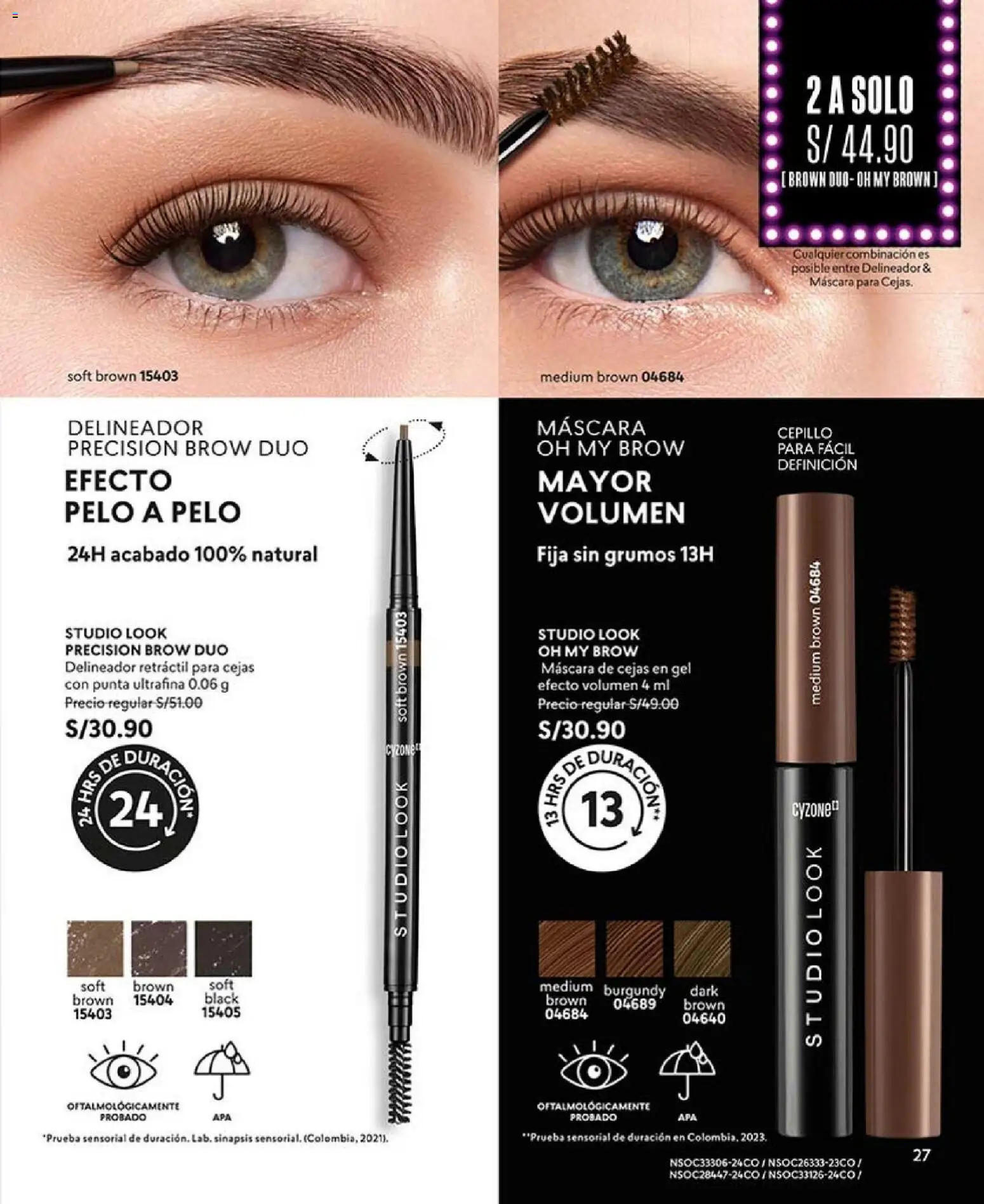 Catálogo CyZone válido desde 27.12.2025 | Página: 27 | Productos: Máscara, Delineador