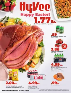 Preview of HyVee weekly ads valid from 30.03.2026