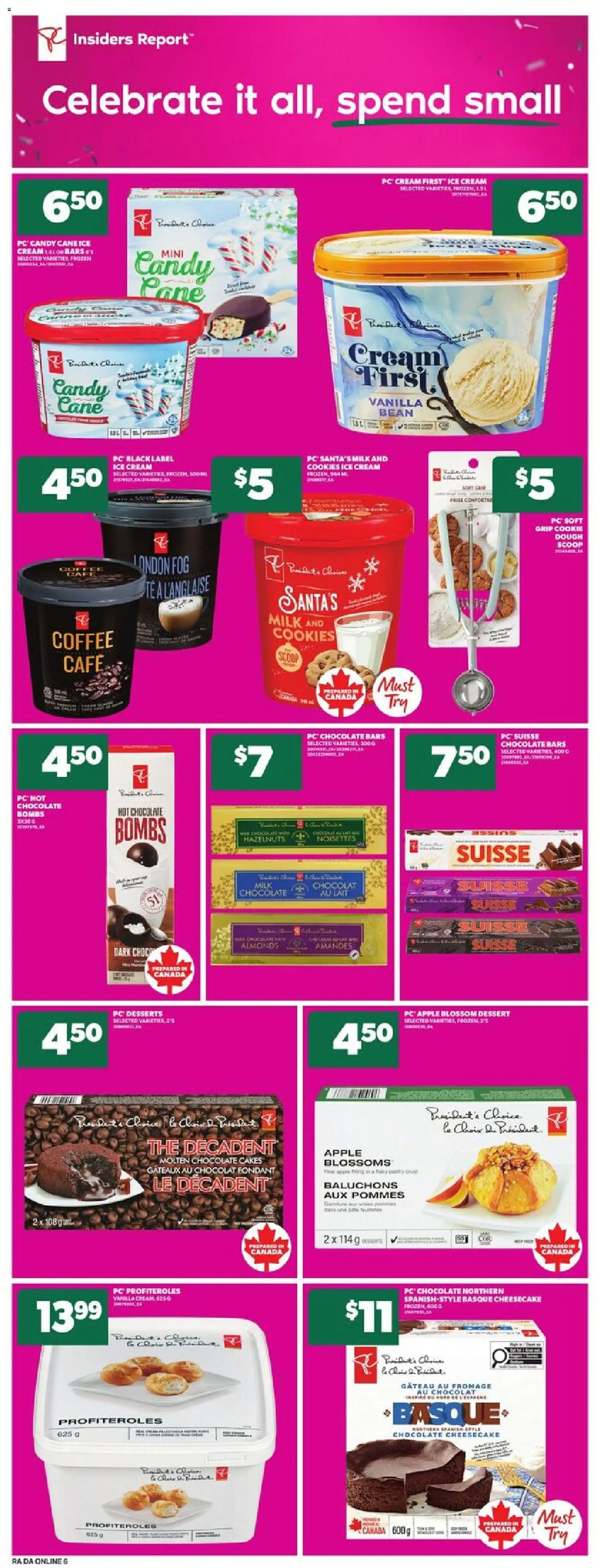Atlantic Superstore flyer valid from 04.12.2025 | Page: 13 | Products: Cookies, Ice cream, PC, Chocolate