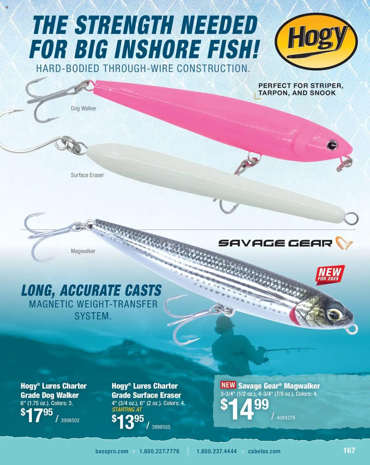 Cabela's Saltwater Specialist 25 - valid from 01.01.2025 | Page: 167 | Products: Eraser, Fish
