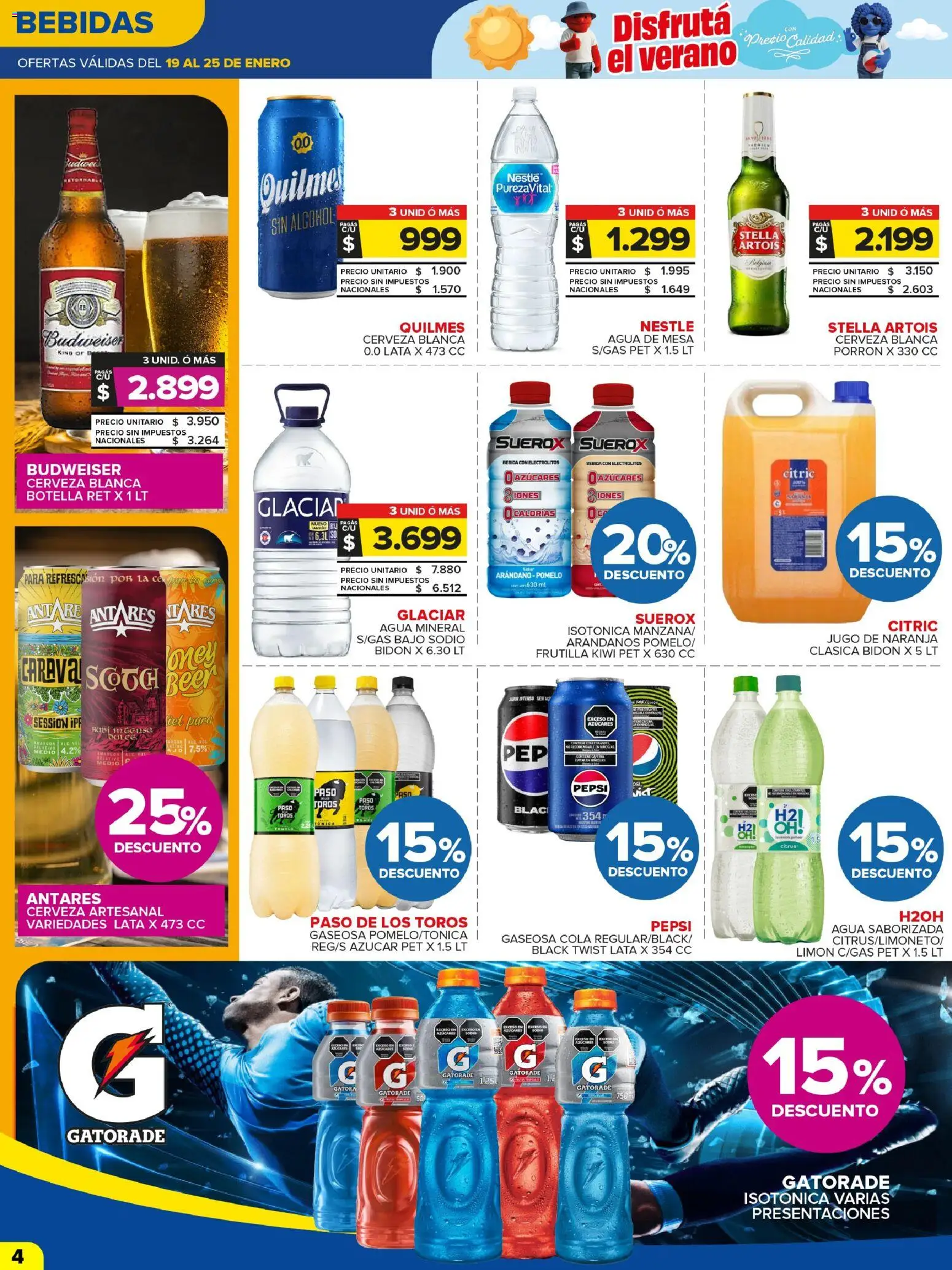 Carrefour Maxi catálogo │ válido desde el 19.01.2026 | Página: 4 | Productos: Frutilla, Agua, Arándanos, Cerveza