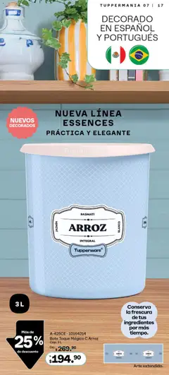 Nuevas ofertas de Tupperware válidas en toda la República Mexicana desde el 16.06.2025. ¡Encuentra las mejores ofertas en Tupperware catálogo! | Página: 17