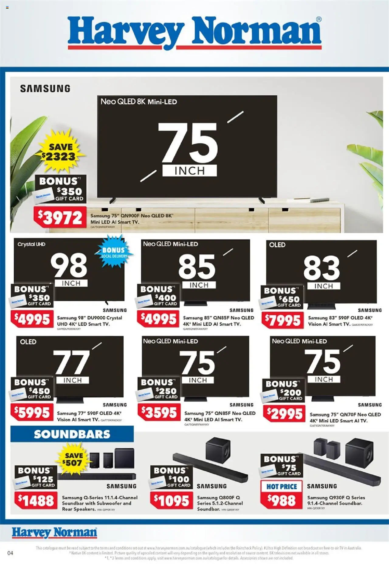 Harvey Norman catalogue - valid from 18.10.2025 | Page: 4 | Products: Picture, Accessories, Tv