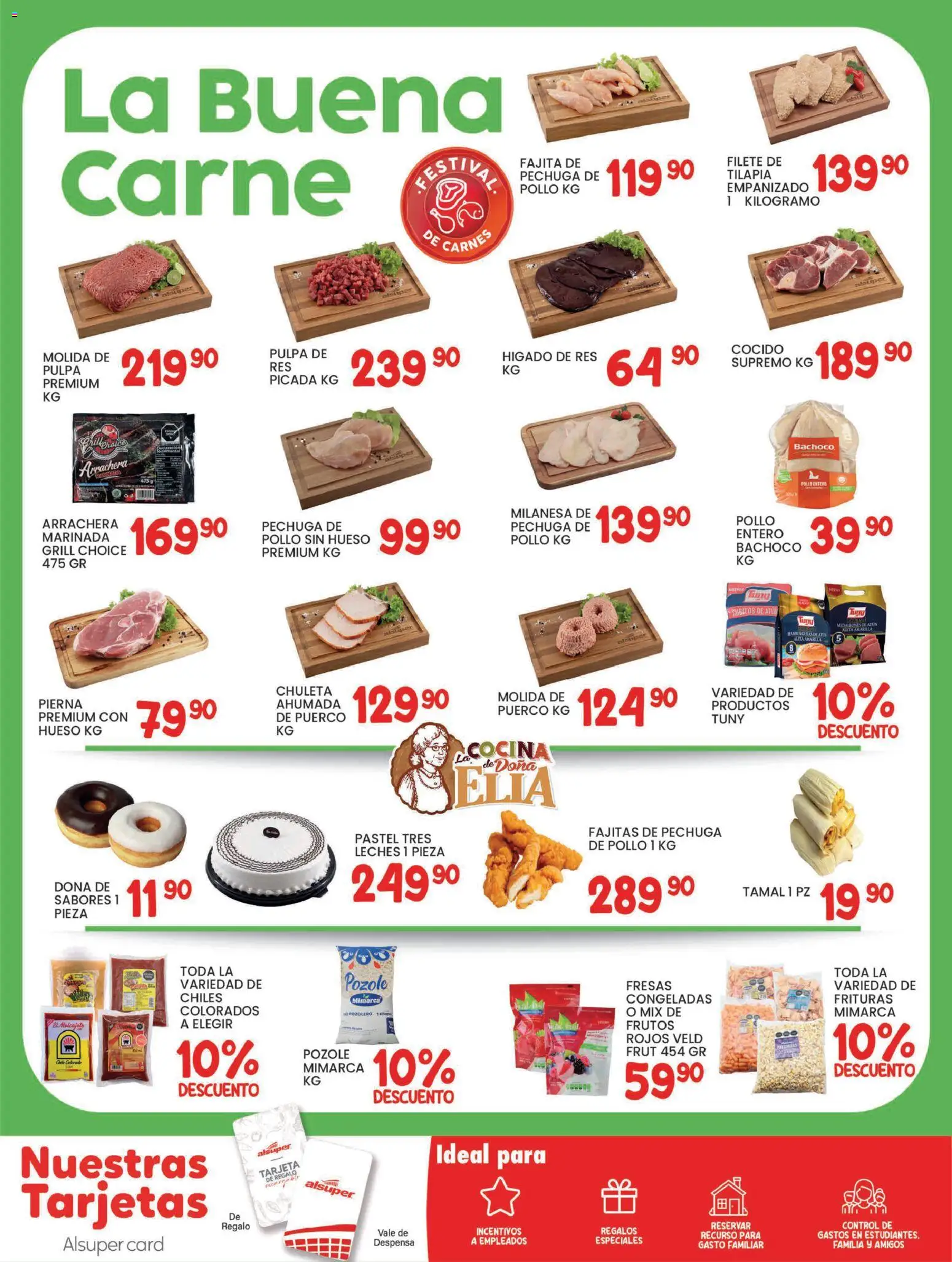 Nuevas ofertas de Alsuper válidas en toda la República Mexicana desde el 13.01.2026. ¡Encuentra las mejores ofertas en Alsuper folleto Laguna! | Página: 6 | Productos: Milanesa, Pastel, Res, Fresas
