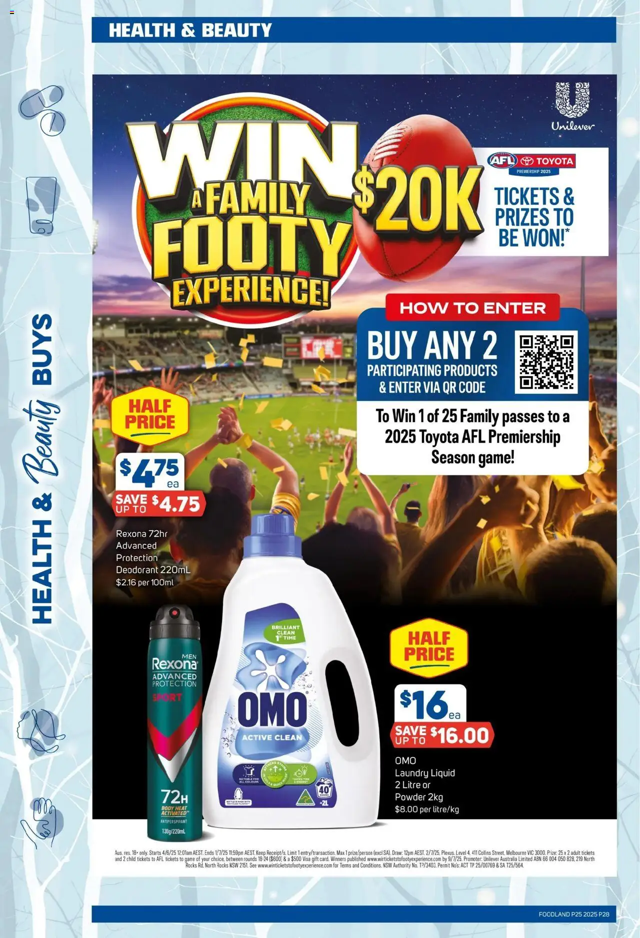 Foodland catalogue - valid from 18.06.2025 | Page: 28 | Products: Table, Antiperspirant, Laundry, Game