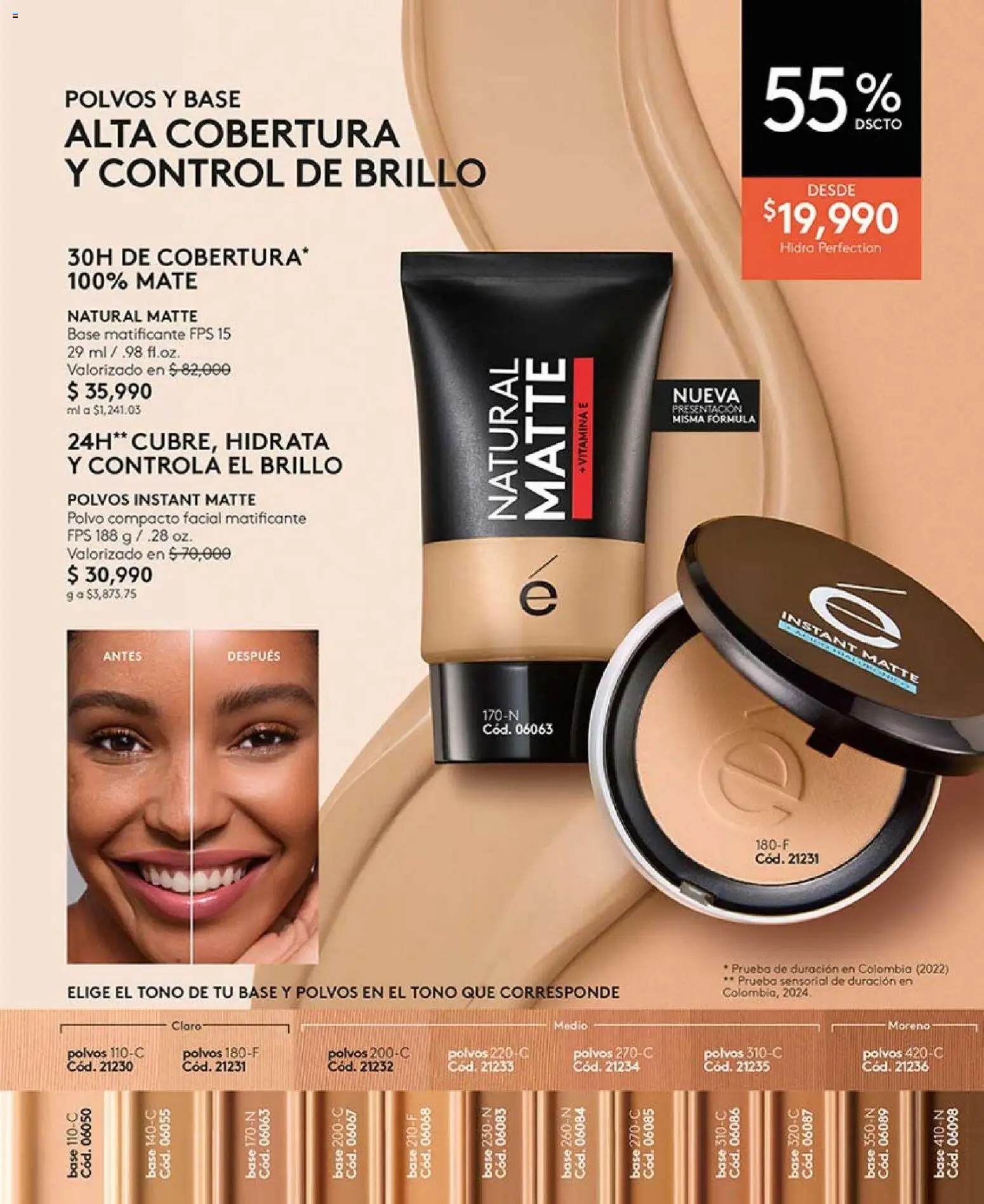 Ésika revista - valida desde el 01.01.2026 | Página: 45 | Productos: Polvo compacto, Brillo, Polvo