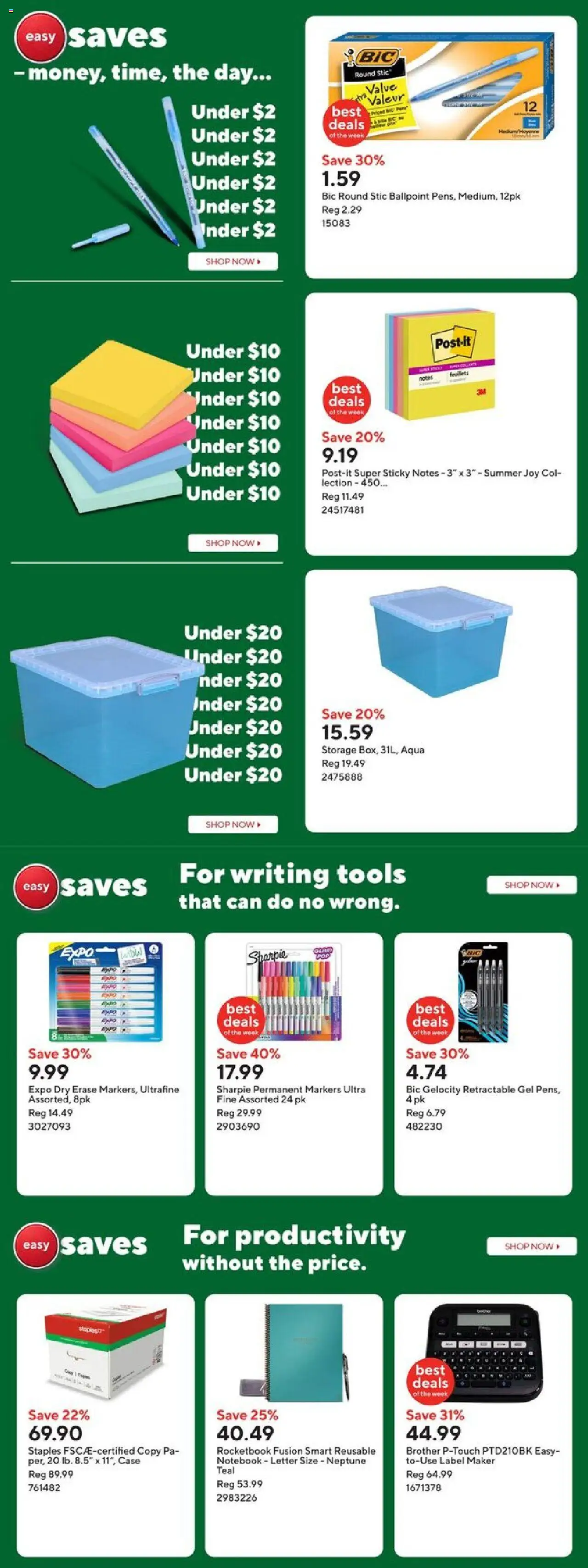 Staples flyer valid from 26.09.2025 | Page: 3 | Products: Notebook, Case