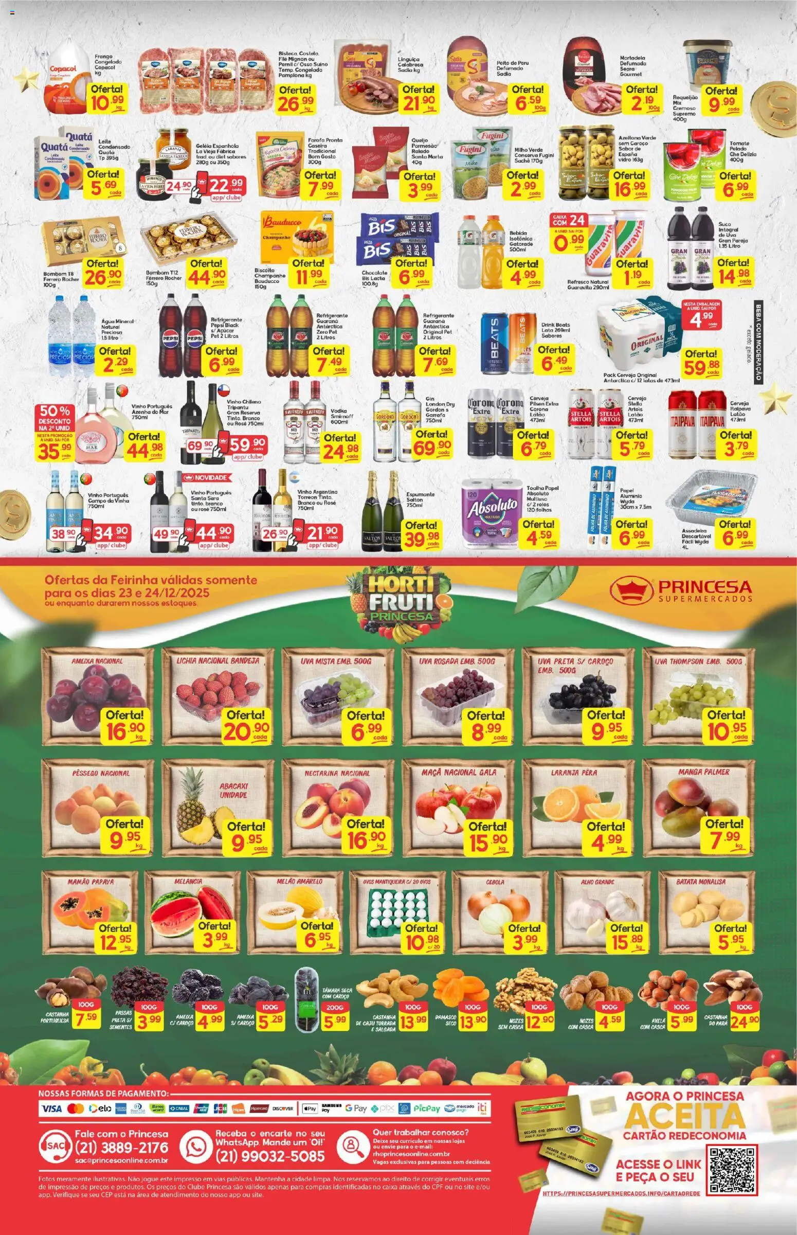 Princesa Folheto - válido de 22.12.2025 | Página: 2 | Produtos: Melancia, Mortadela, Vodka, Água mineral