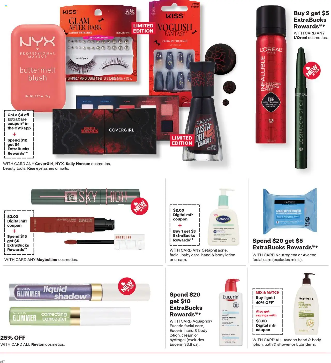CVS Pharmacy Weekly Ad - WA - valid from 14.09.2025 | Page: 10 | Products: Stickers, Makeup Remover, Cream, Sheet