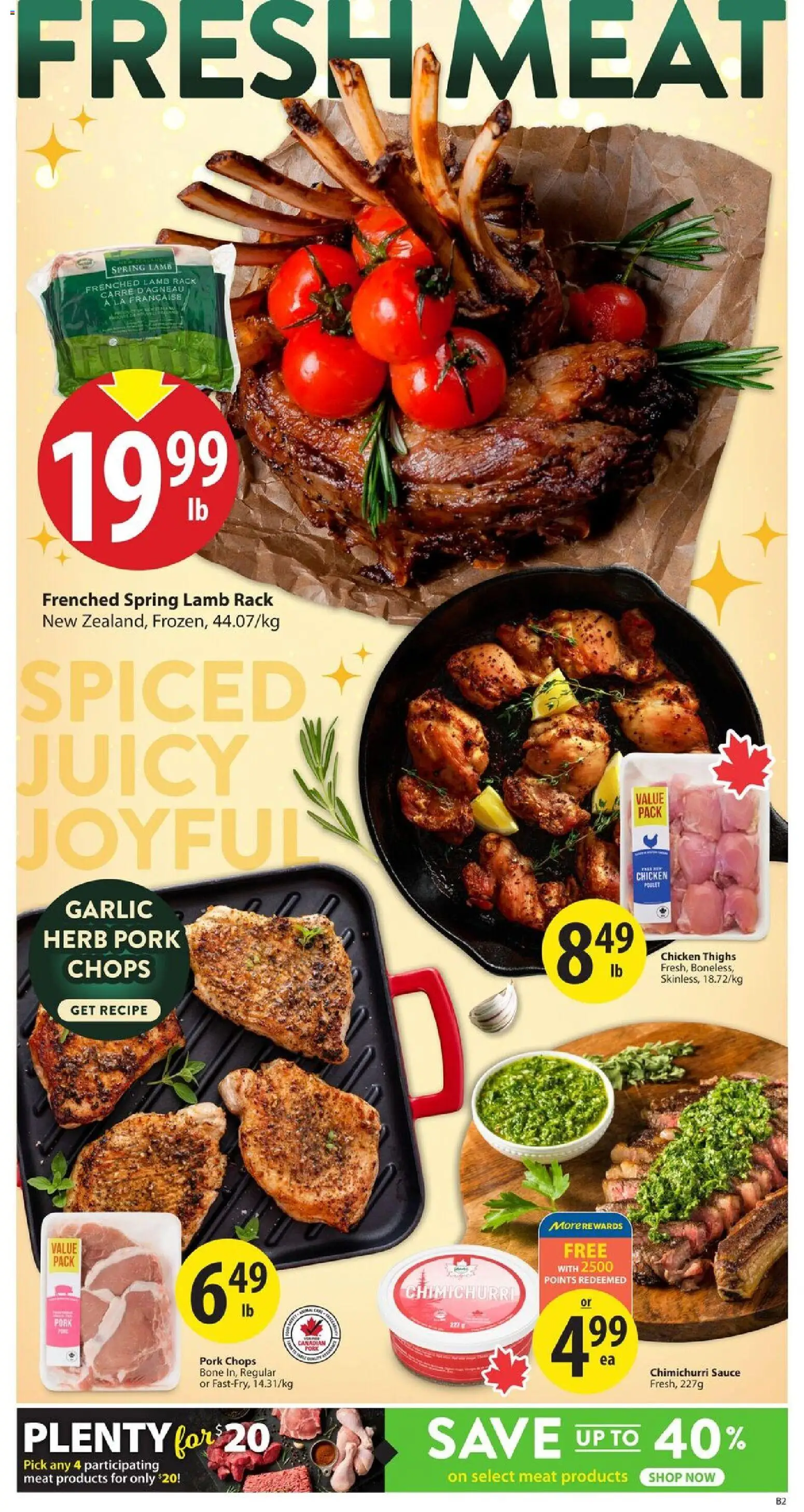 Save on foods flyer valid from 20.11.2025 | Page: 4 | Products: Chicken, Pork