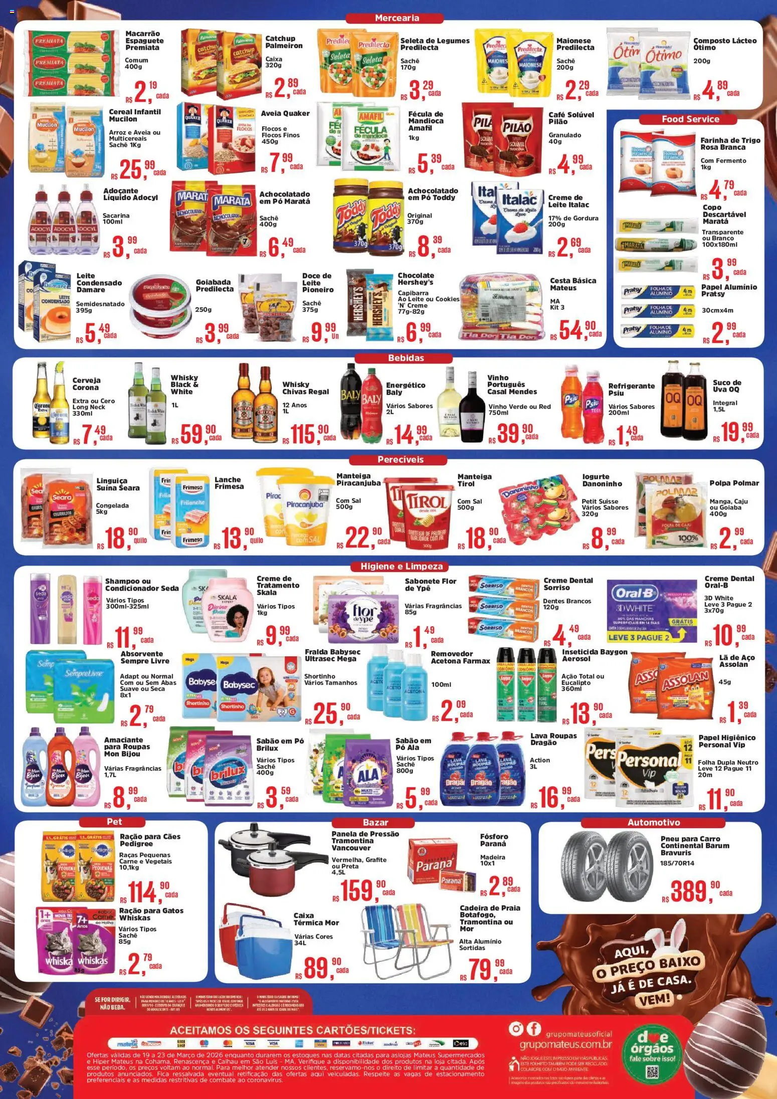 Mateus ofertas Páscoa do Coração Folheto - válido de 19.03.2026 | Página: 2 | Produtos: Cadeira de praia, Cadeira, Roupas, Flocos