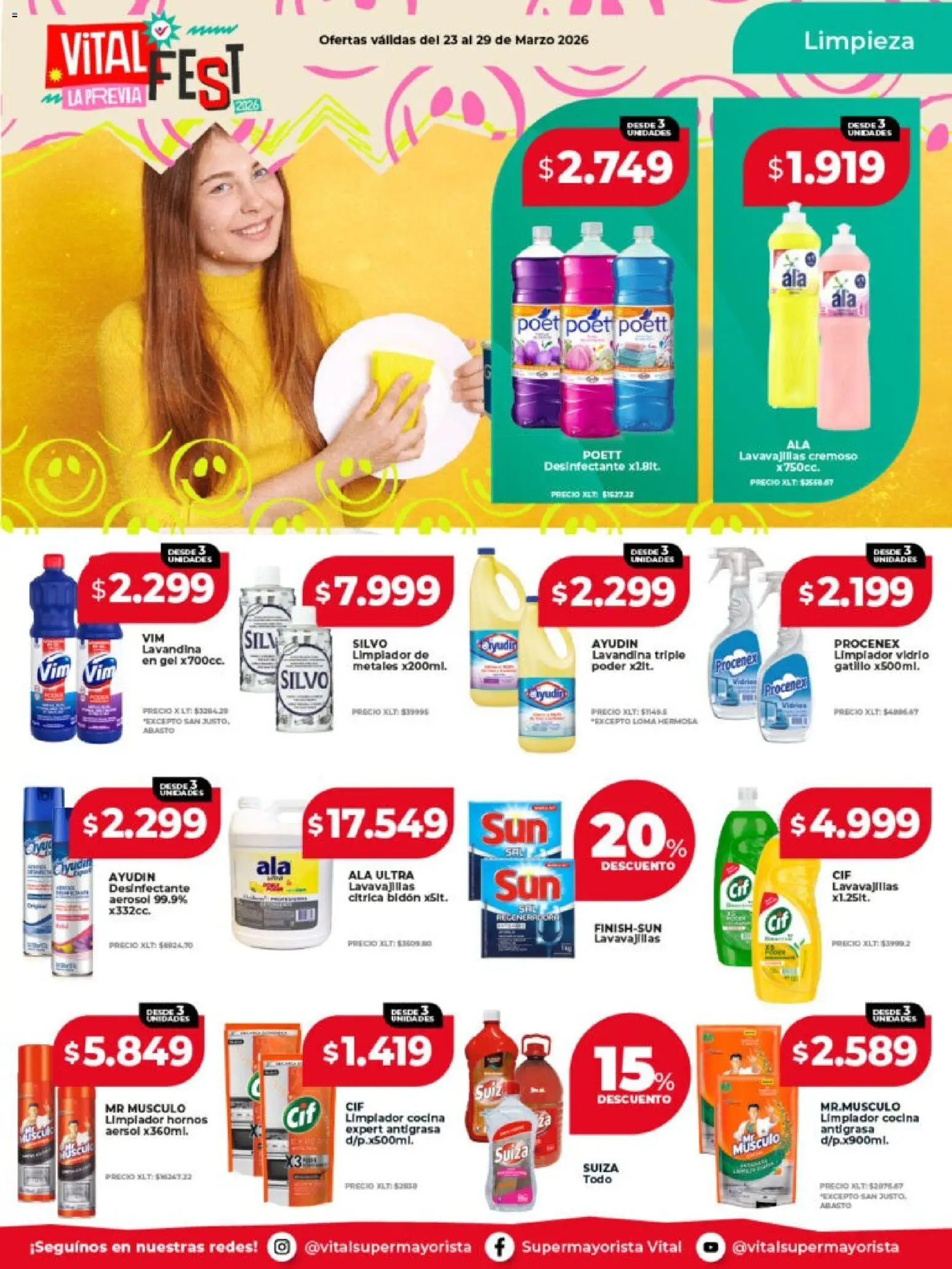 Vital - Ofertas - Posadas │ válido desde el 23.03.2026 | Página: 9 | Productos: Antigrasa, Lavandina, Cocina, Bidón
