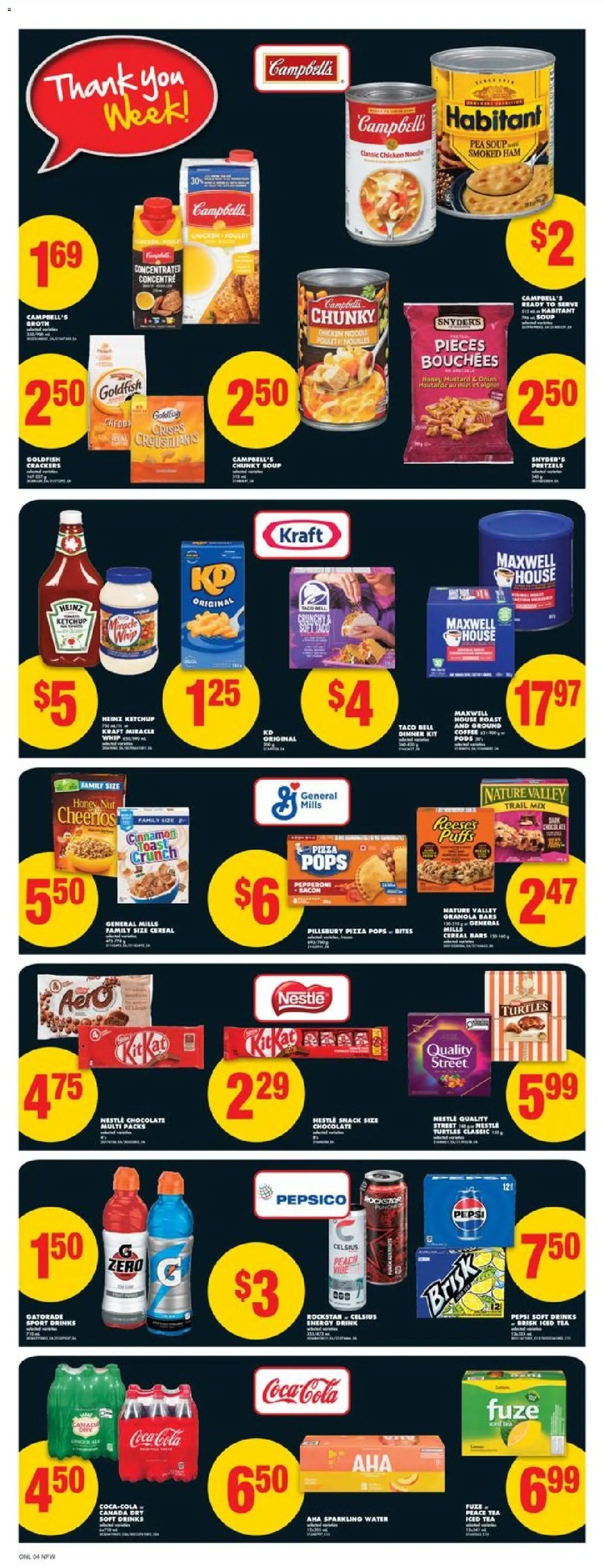 No Frills flyer valid from 20.11.2025 | Page: 8 | Products: Ketchup, Coffee, Ham, Pizza