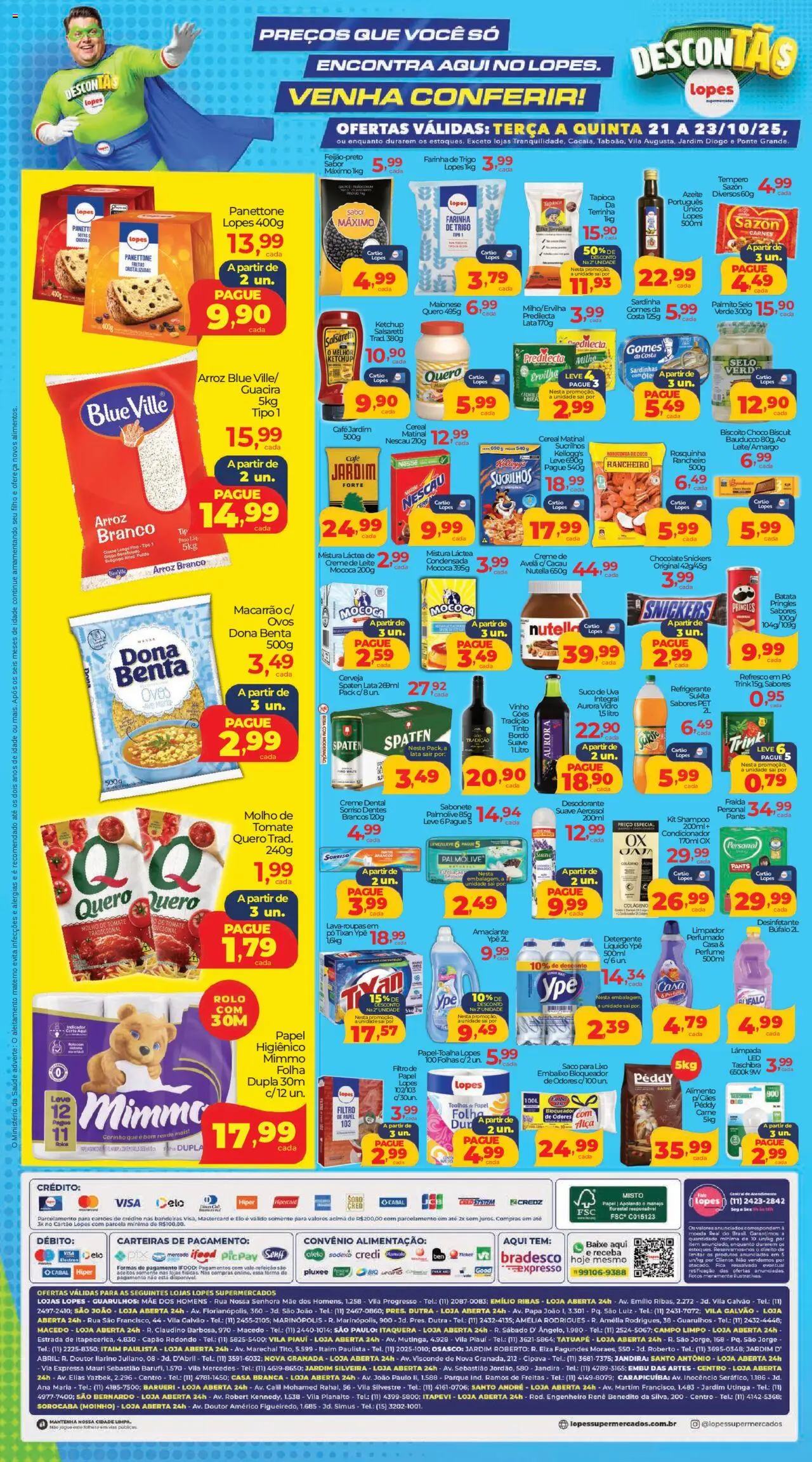 Lopes Supermercados Folheto - válido de 21.10.2025 | Página: 2 | Produtos: Nescau, Vinho, Carne, Creme