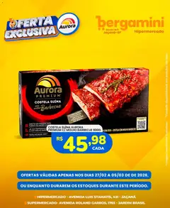 Supermercado Bergamini ofertas Aurora  - Pré-Visualização do folheto da loja Supermercado Bergamini, válido de 27.02.2026