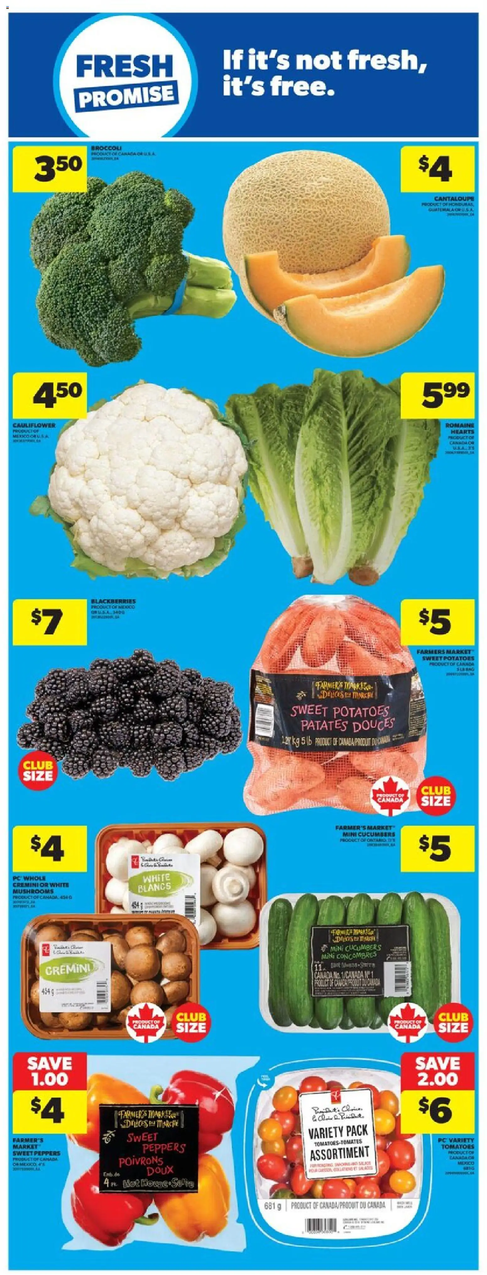 Real Canadian Superstore flyer valid from 27.11.2025 | Page: 15 | Products: Cucumbers, PC, Potatoes, Tomatoes