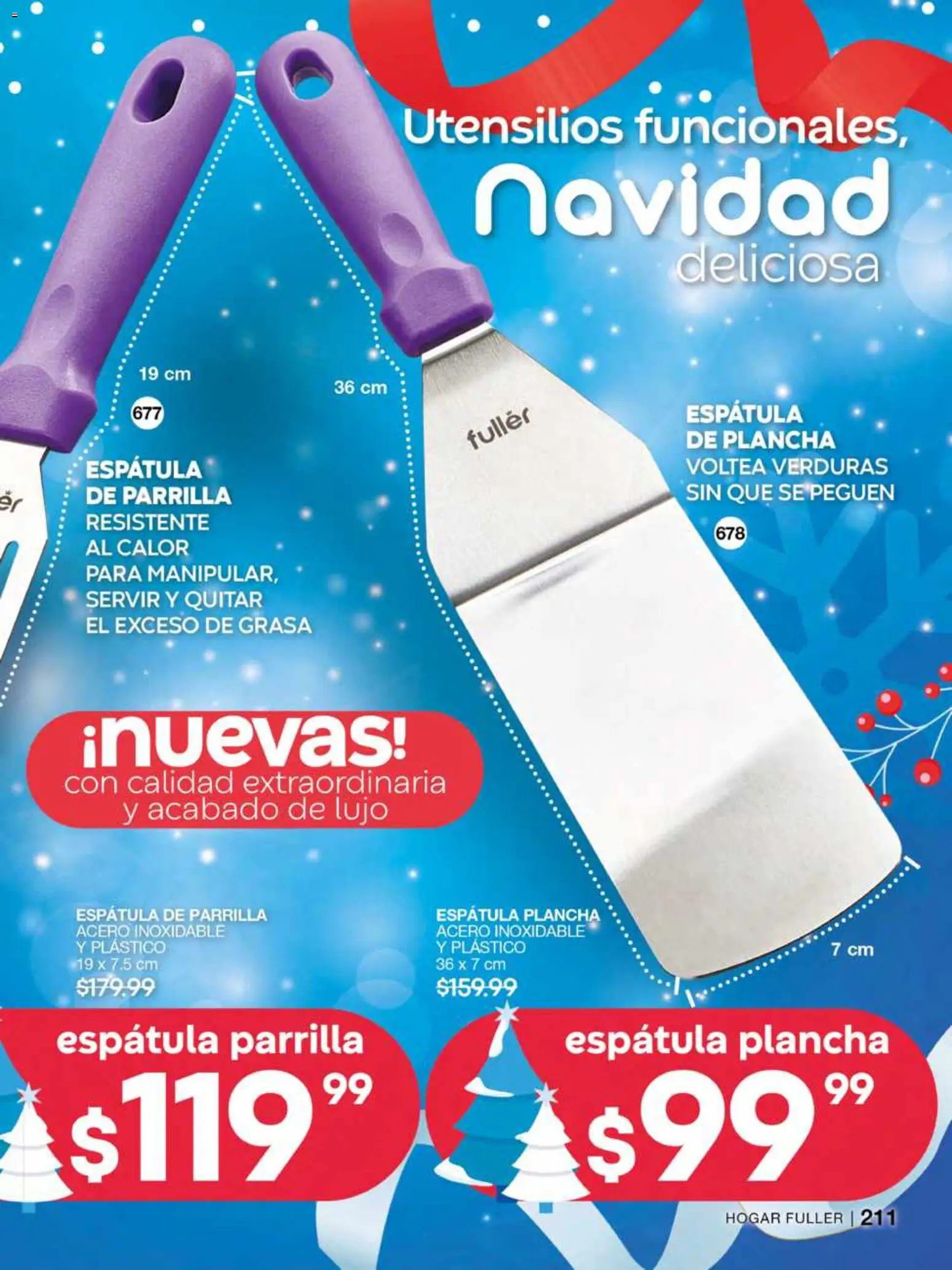Nuevas ofertas de Fuller válidas en toda la República Mexicana desde el 12.11.2025. ¡Encuentra las mejores ofertas en Fuller campaña 16 2025! | Página: 213 | Productos: Espátula, Parrilla, Plancha