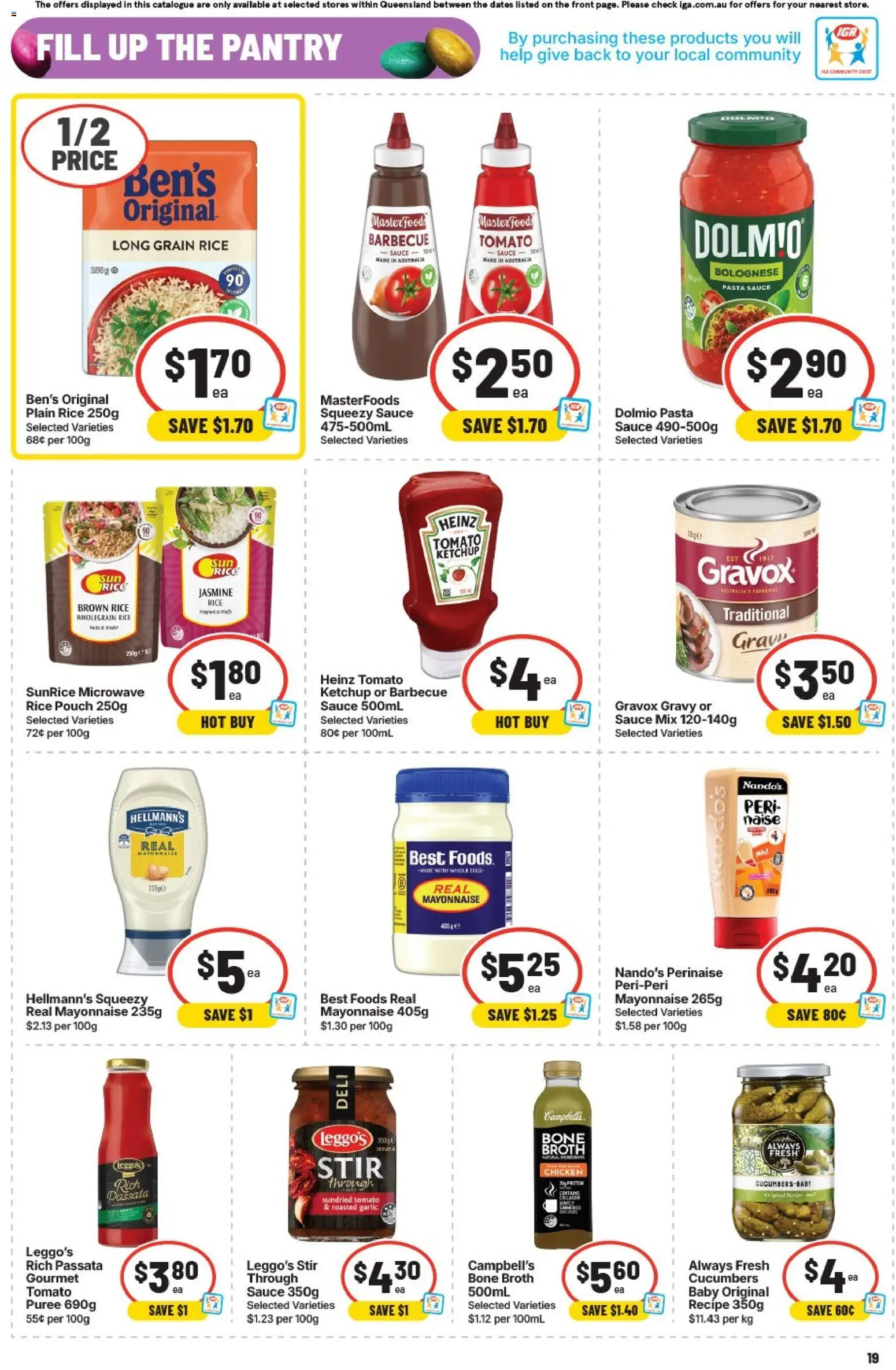 IGA catalogue - valid from 01.04.2026 | Page: 22 | Products: Chicken, Sauce, Garlic, Microwave