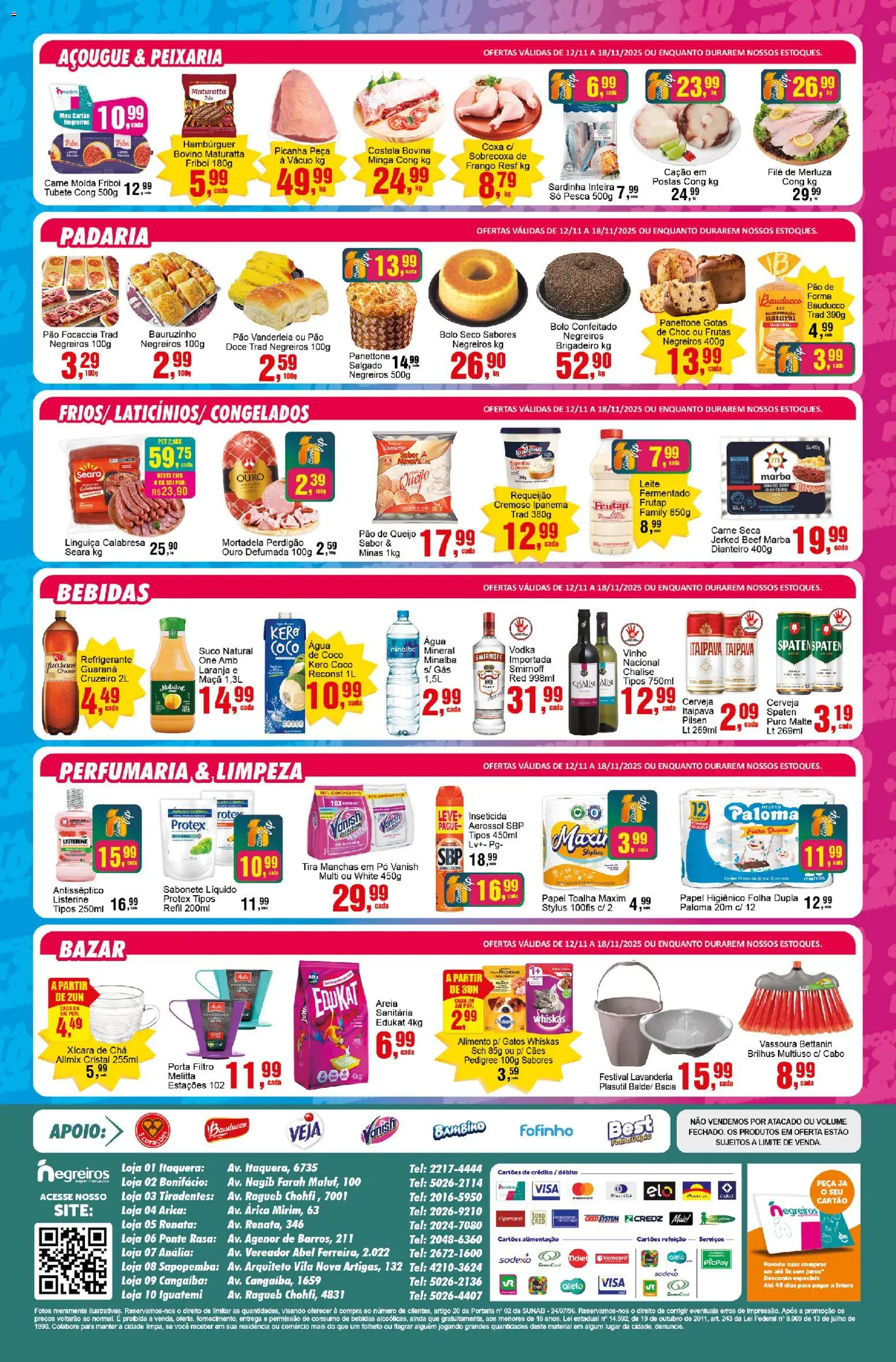 Negreiros Folheto - válido de 12.11.2025 | Página: 4 | Produtos: Areia, Cerveja, Carne, Inseticida