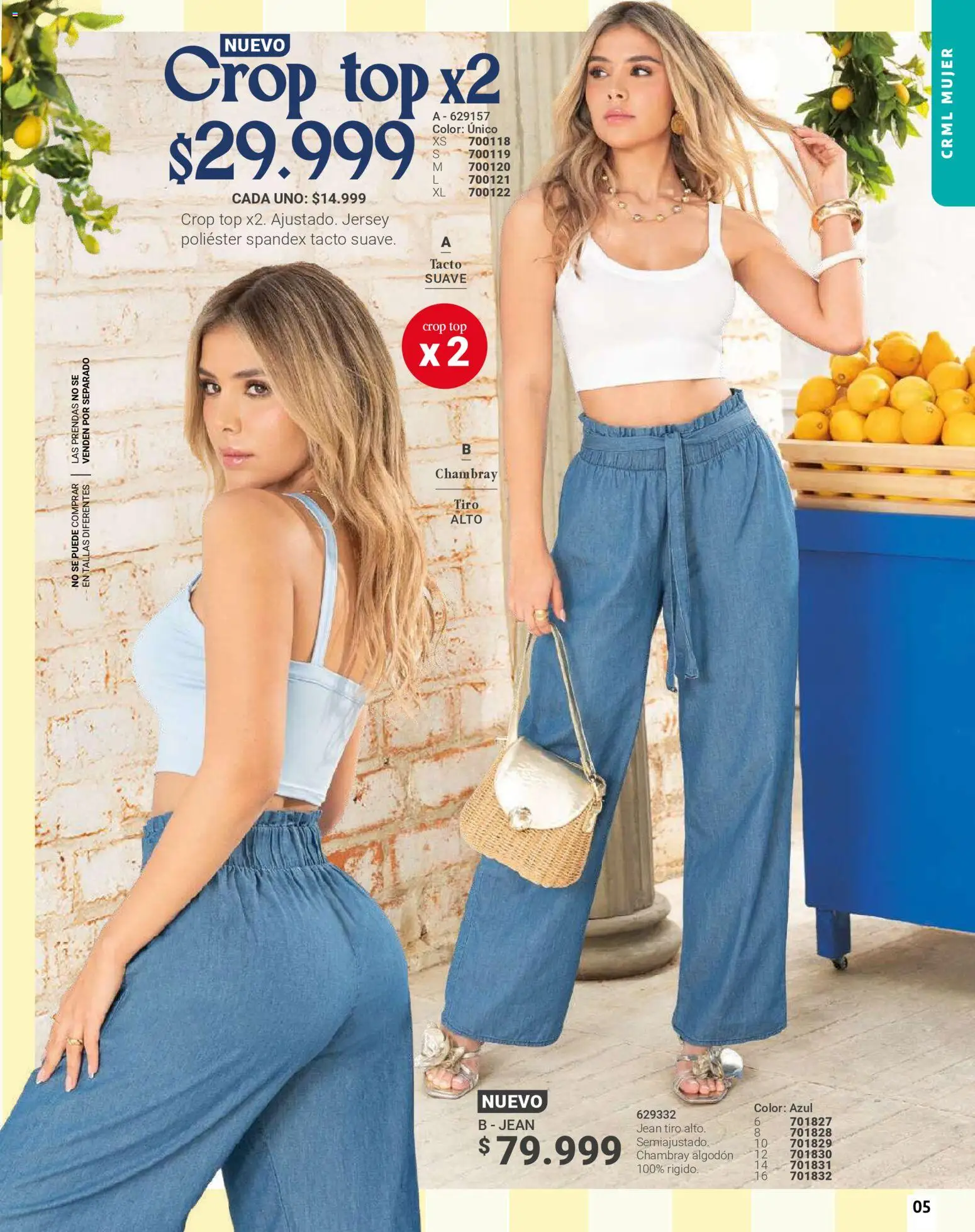 Carmel revista - valida desde el 01.03.2026 | Página: 5 | Productos: Algodón, Jean, Top