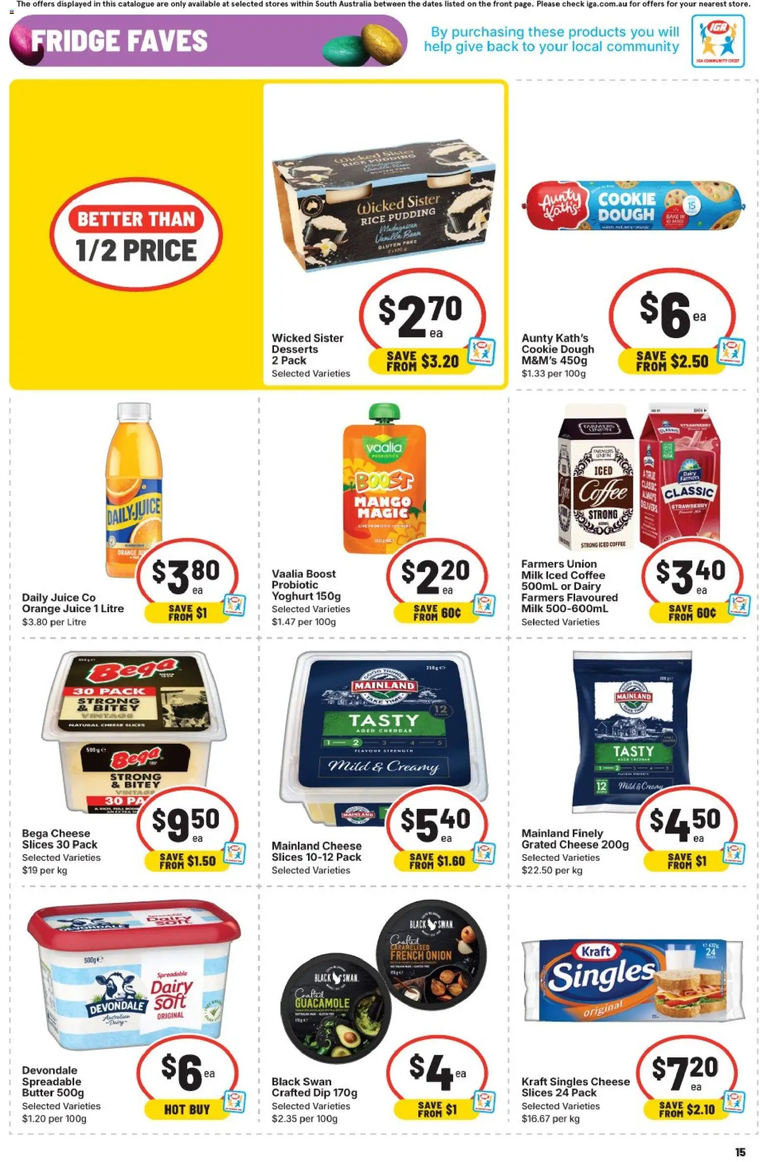 IGA catalogue - valid from 18.03.2026 | Page: 11 | Products: Milk, Juice, Rice, Fridge