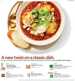 Preview of Publix weekly ads valid from 03.12.2025 | Page: 23 | Products: Spinach, Cheese, Pork, Sponge