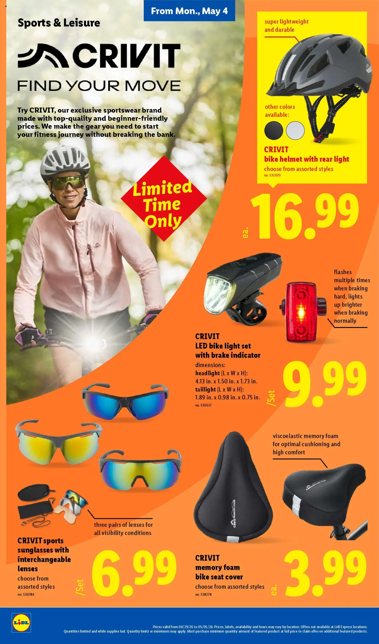 Lidl Weekly Ad - valid from 29.04.2026 | Page: 32 | Products: Seat Cover, Headlight