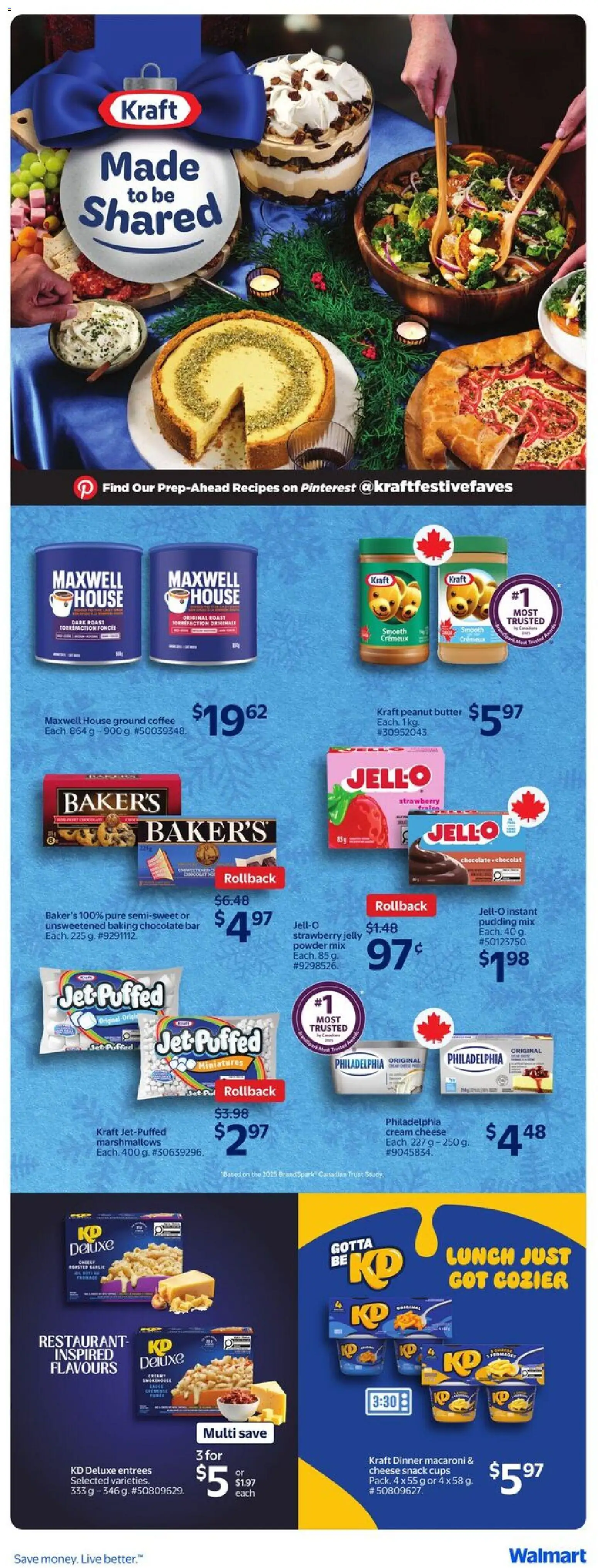 Walmart flyer valid from 11.12.2025 | Page: 27 | Products: Powder, Butter, Cheese, Chocolate